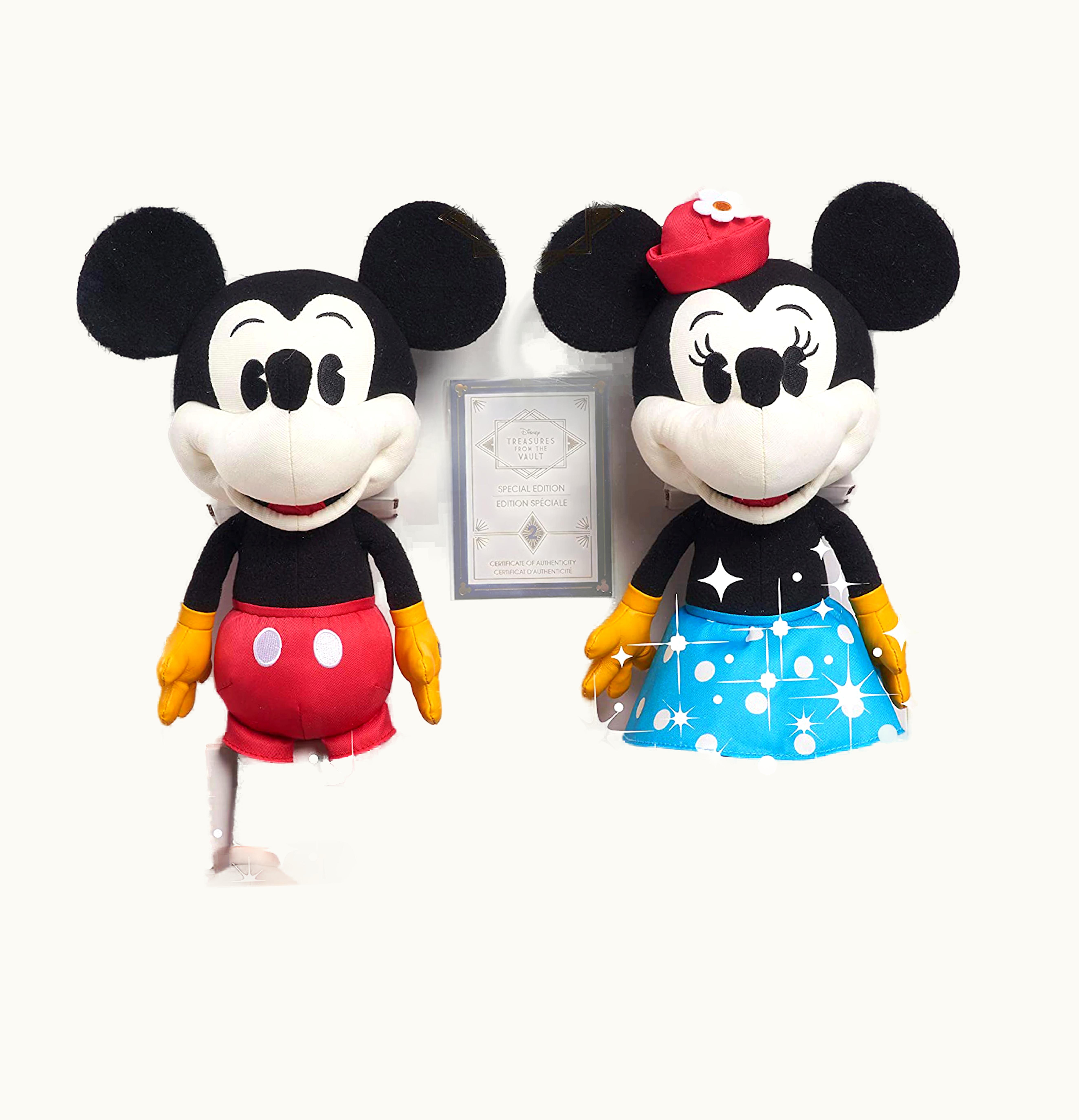 Disney Disney Treasures from The Vault Limited Edition Mickey Mouse and Minnie Mouse Amazon Exclusive Plush