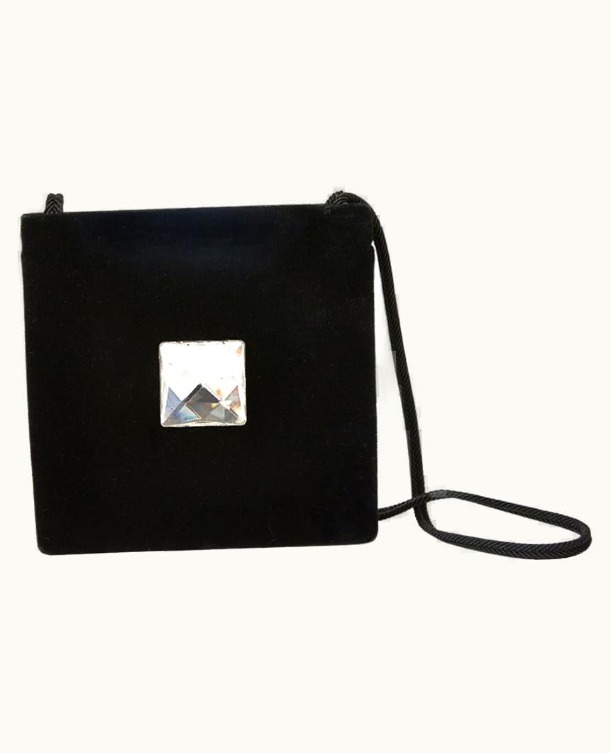 Saint Laurent Yves Saint Laurent Velvet Shoulder Bag