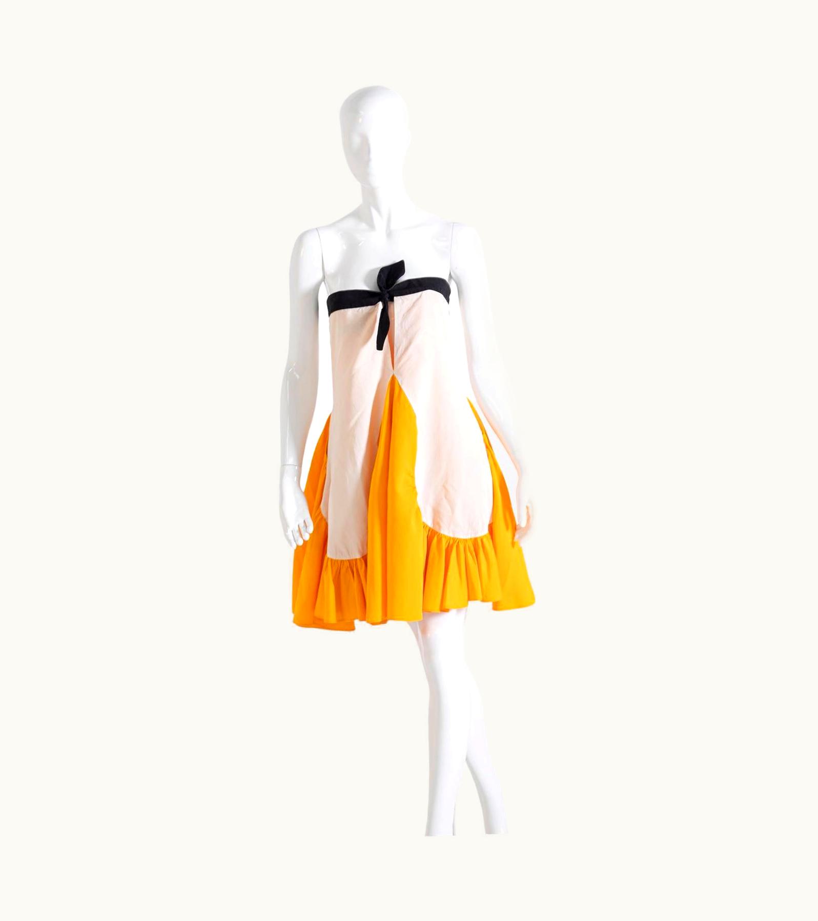 Saint Laurent Eccentric Vintage Dress By Yves Saint Laurent