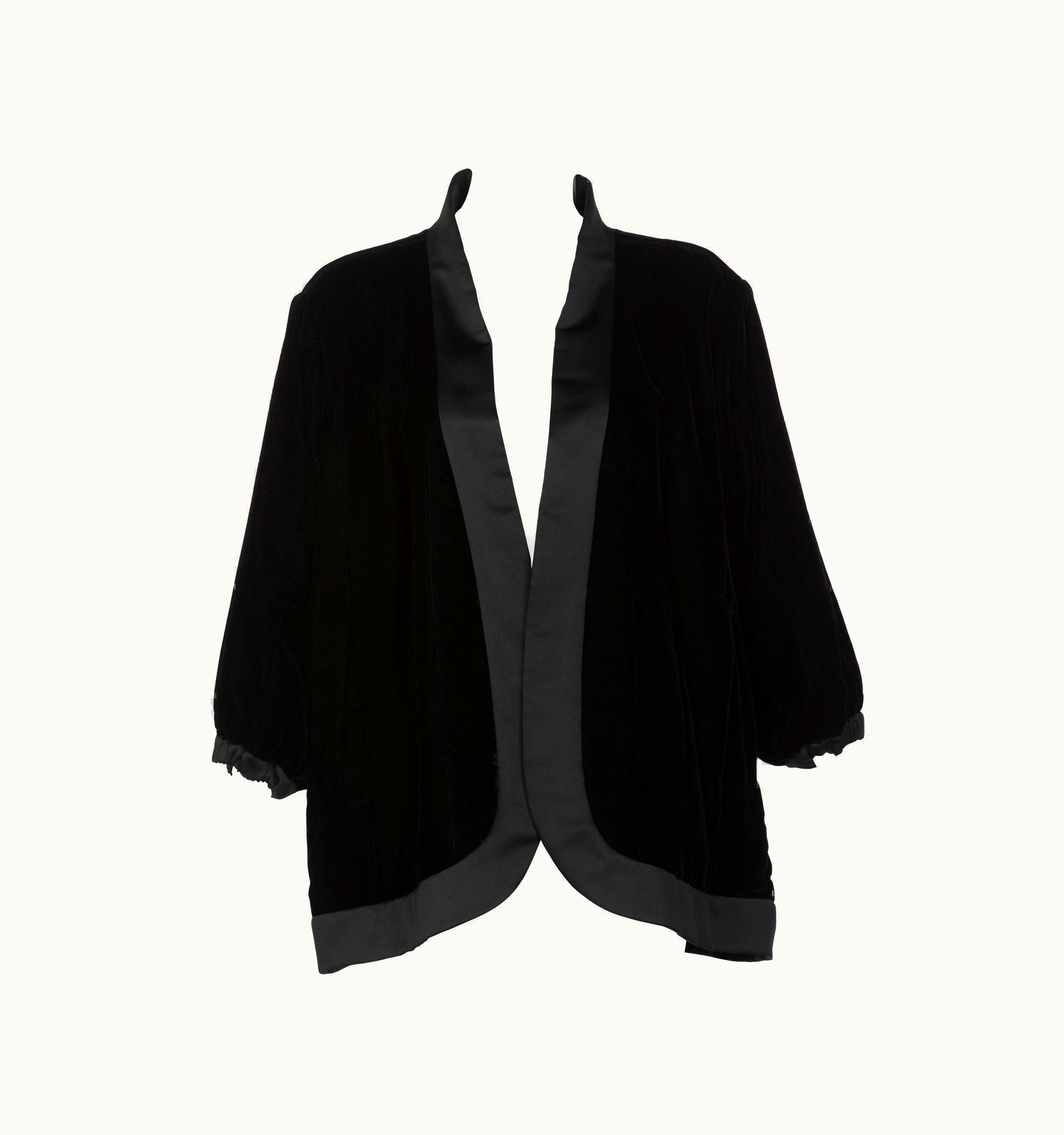 Saint Laurent Yves Saint Laurent Black Velvet Jacket YSL, 1990s