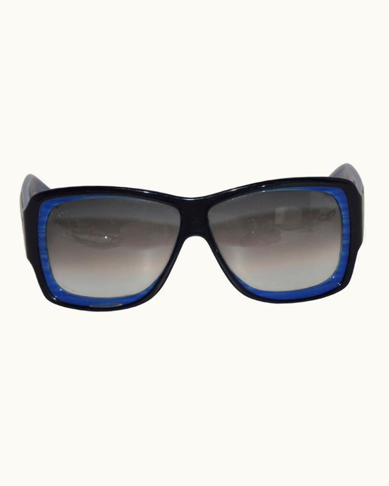 Saint Laurent Yves Saint Laurent Shades Of Blue And Black Sunglasses
