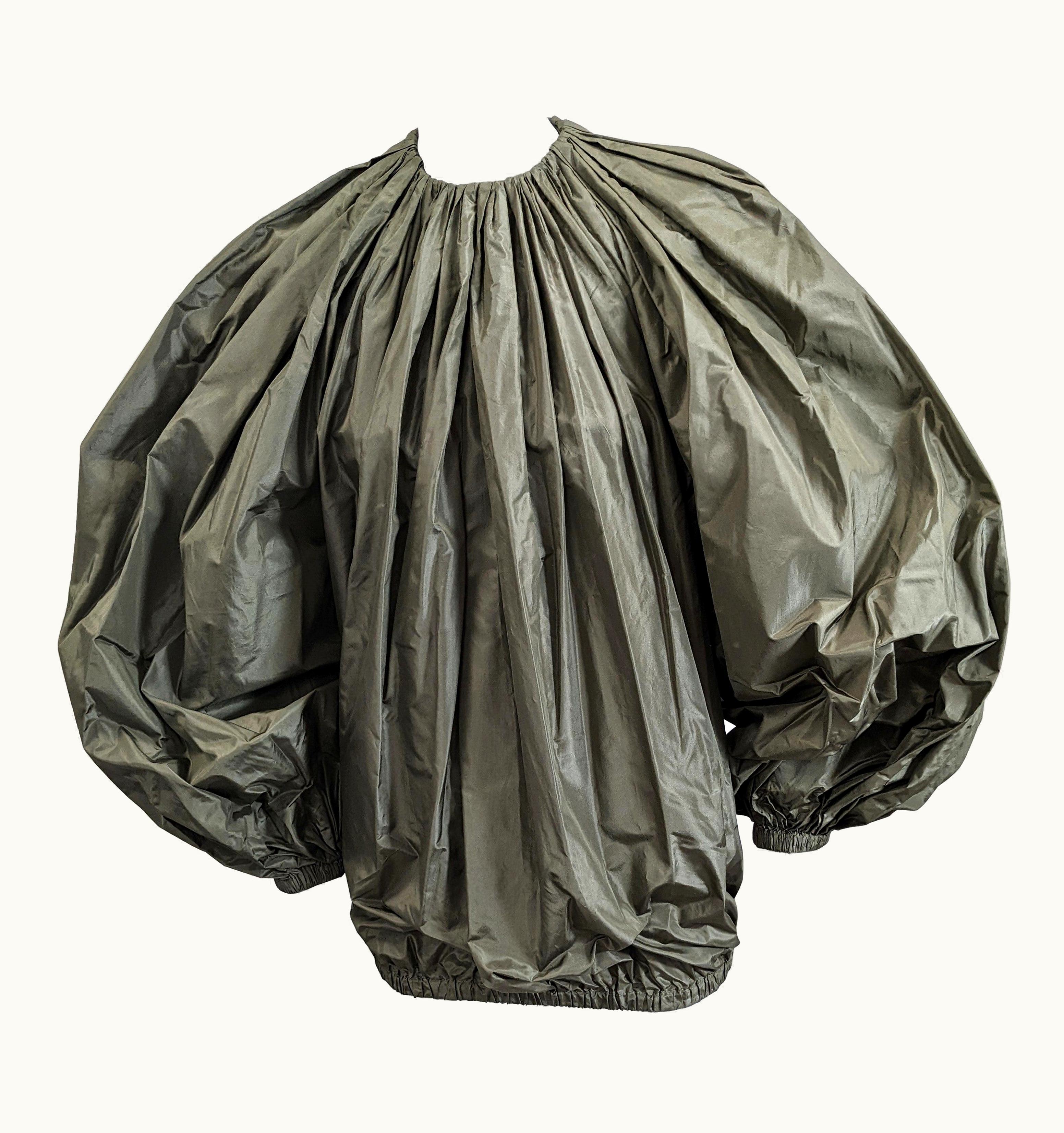 Saint Laurent Alber Elbaz For Yves Saint Laurent Paper Silk Taffeta Blouse, A/h 2000