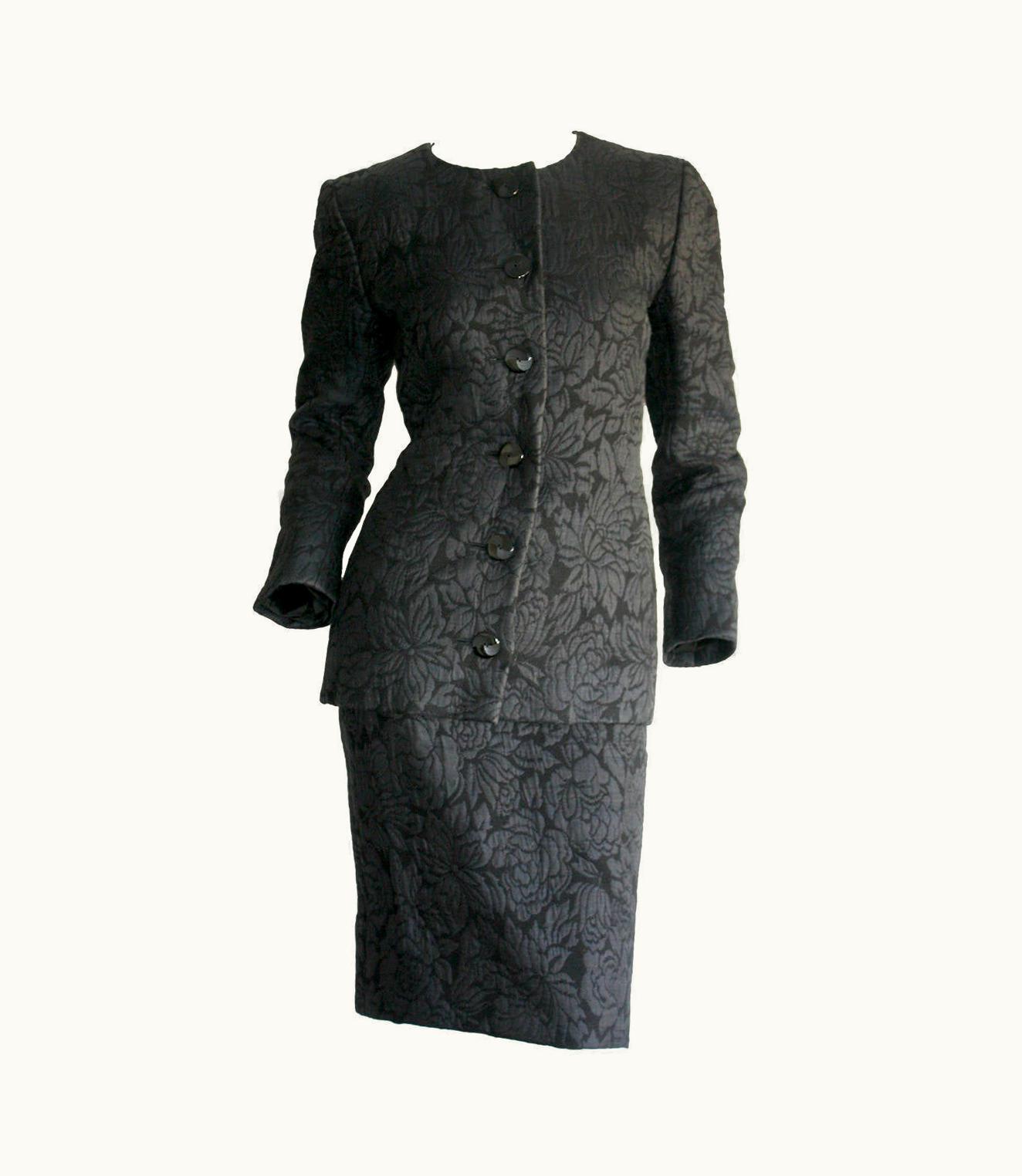 Saint Laurent Vintage Yves Saint Laurent Haute Couture Numbered Skirt Suit - Stunning!