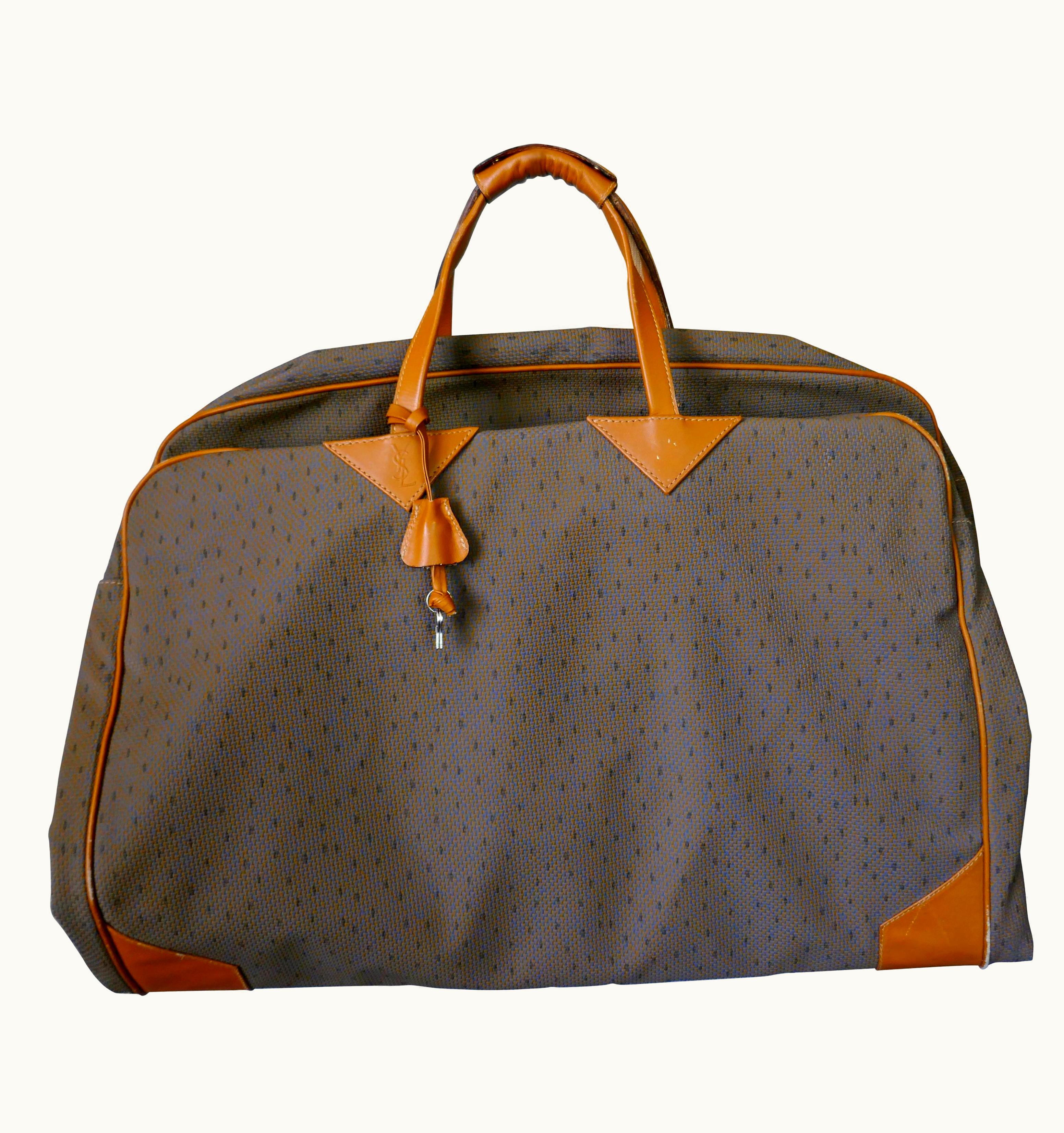 Saint Laurent Vintage Yves St Laurent Monogram Garment Carrier Bag, Hanging Cabin Case