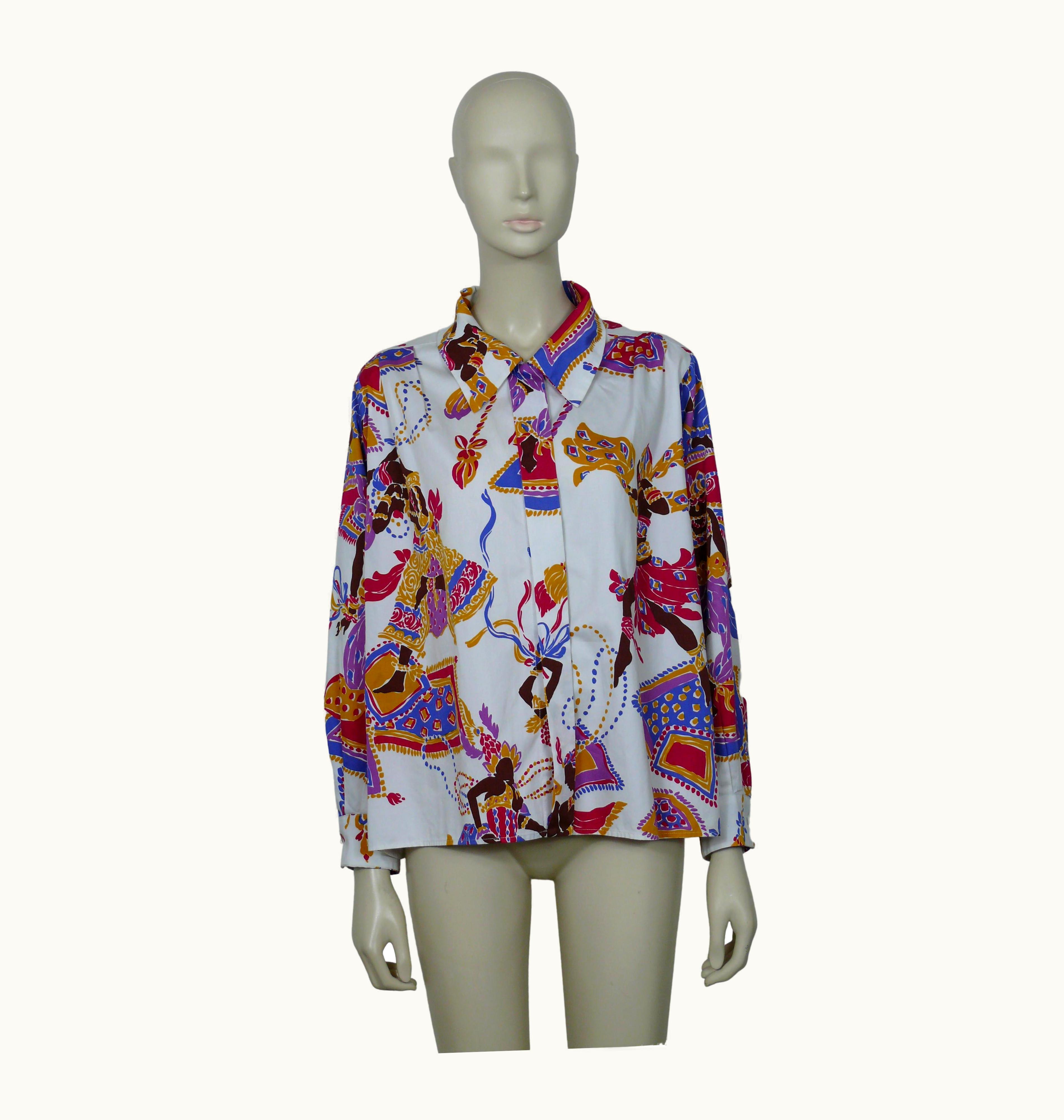 Saint Laurent Yves Saint Laurent YSL Vintage 1991 Leon Bakst Ballets Russes Shirt