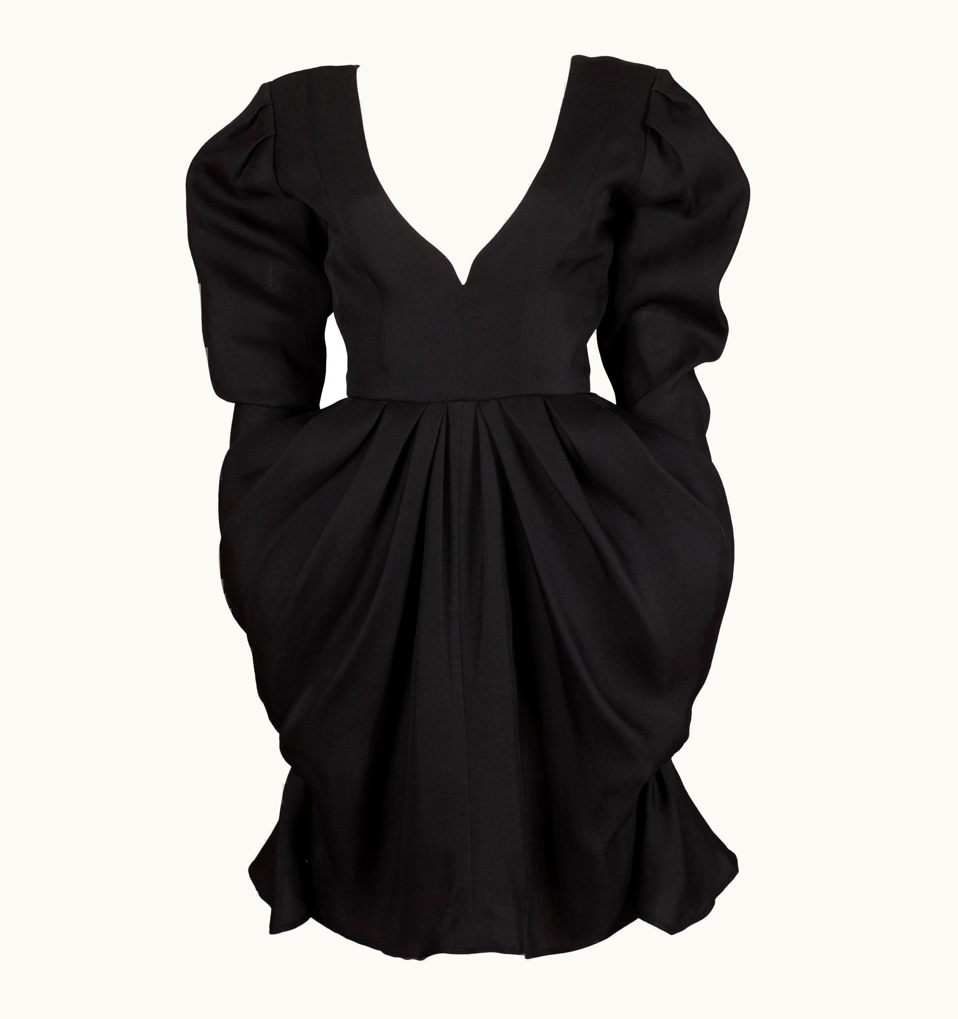 Saint Laurent Yves Saint Laurent Silk Organza Tulip Dress, Circa 1993