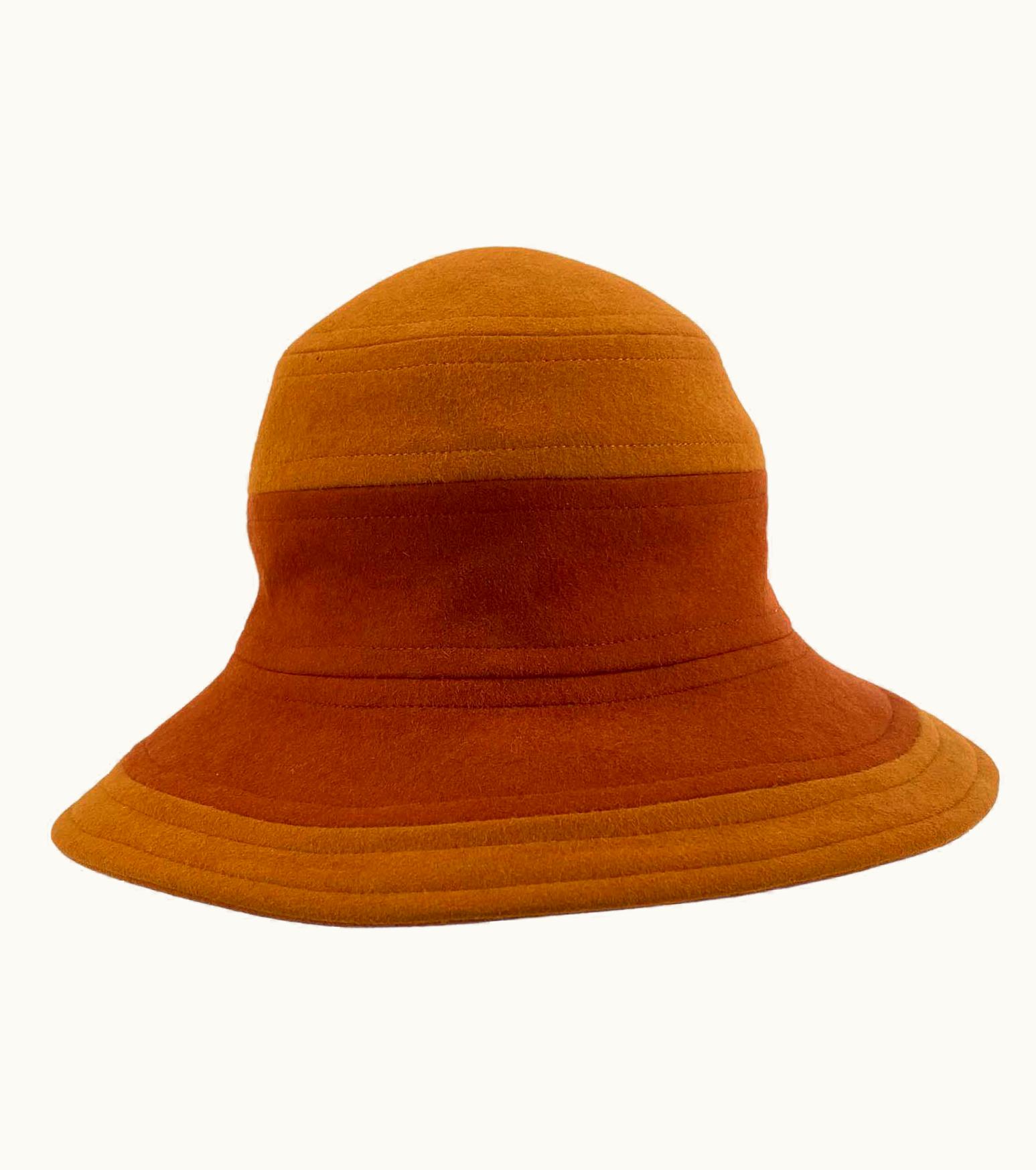 Saint Laurent 1960s/70s Yves Saint Laurent Haute Couture Paneled Felt Hat