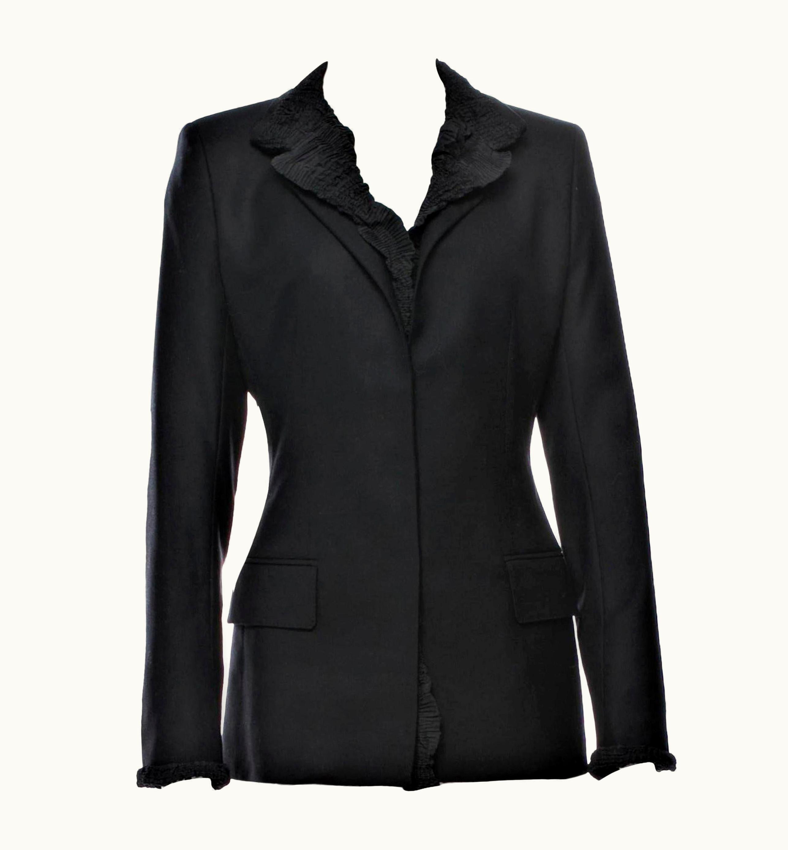 Saint Laurent Rare Tom Ford For Yves Saint Laurent YSL AW 2001 Runway Coat Jacket UZ0585868