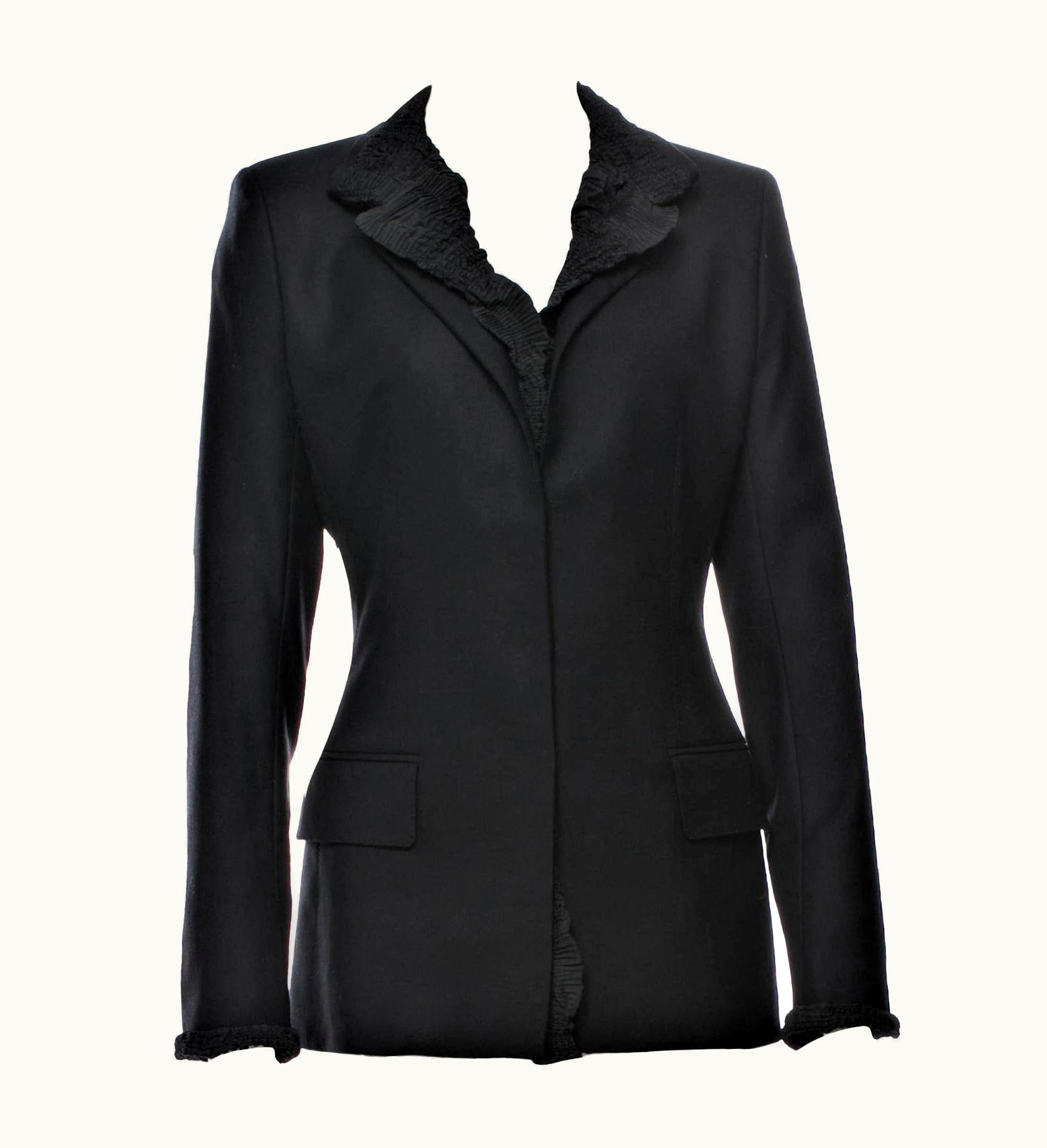 Saint Laurent Rare Tom Ford For Yves Saint Laurent YSL AW 2001 Runway Coat Jacket UZ0585869