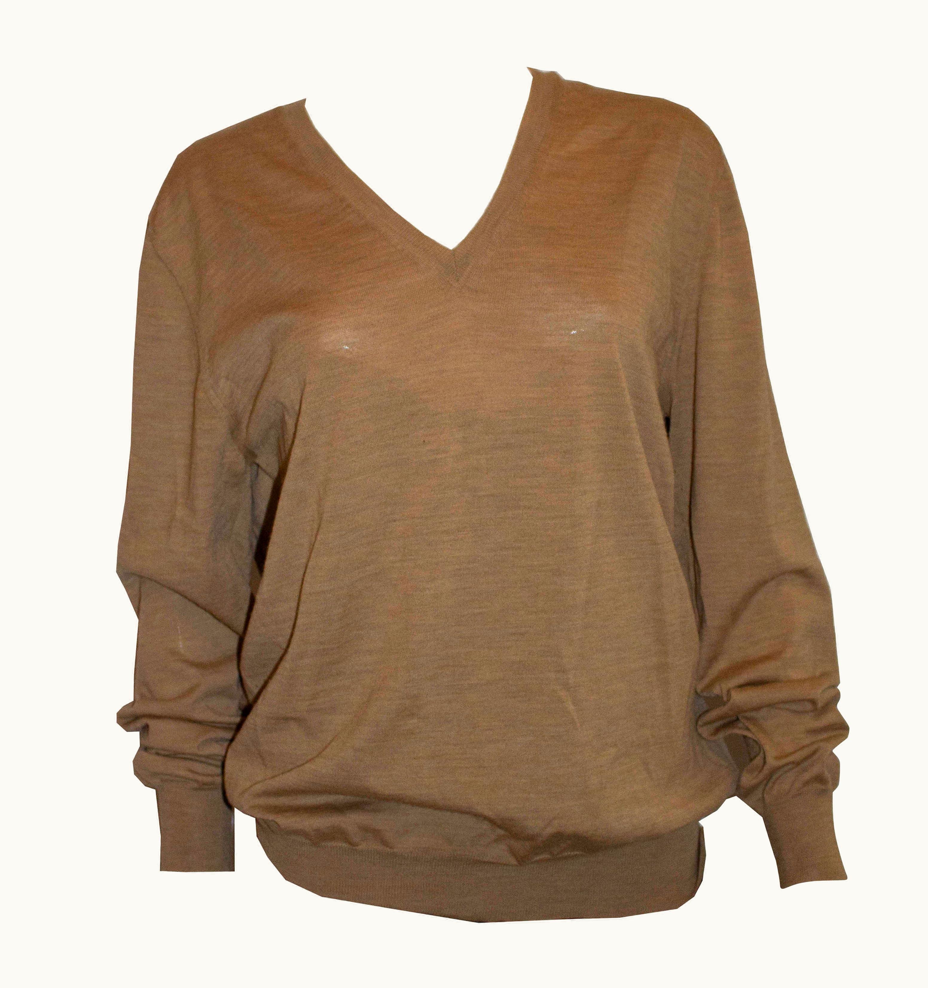 Saint Laurent Vintage Yves Saint Laurent Wool V Neck Jumper