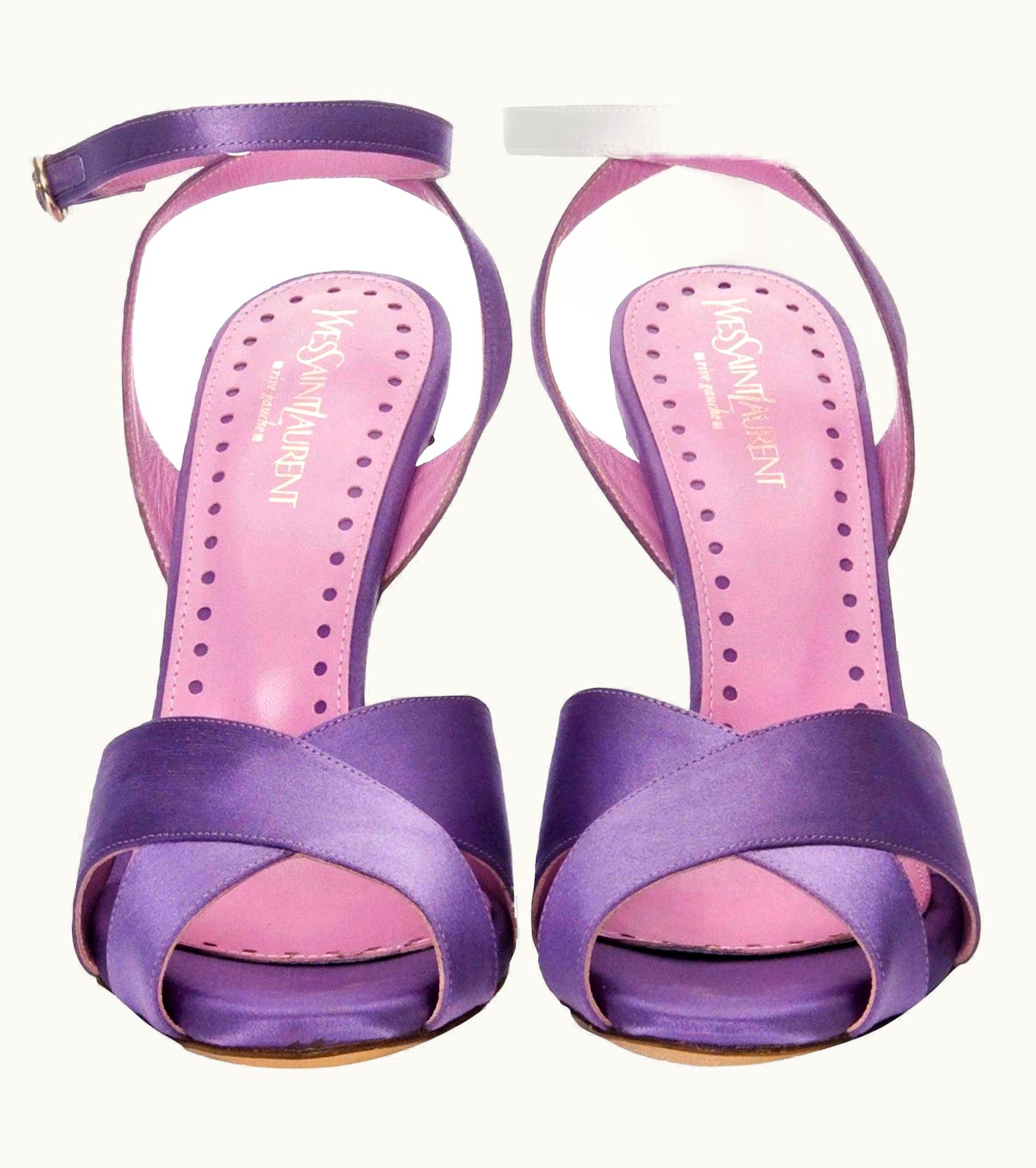 Saint Laurent Tom Ford For YSL Yves Saint Laurent Final Collection Satin Heels UZ0585941