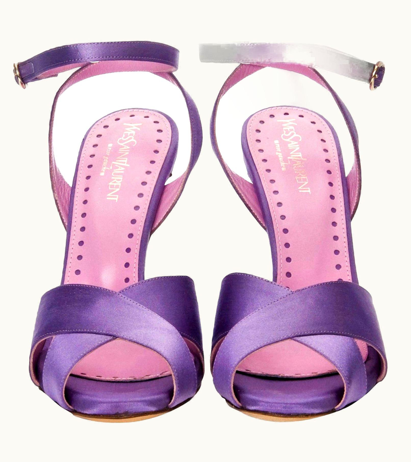 Saint Laurent Tom Ford For YSL Yves Saint Laurent Final Collection Satin Heels UZ0585942