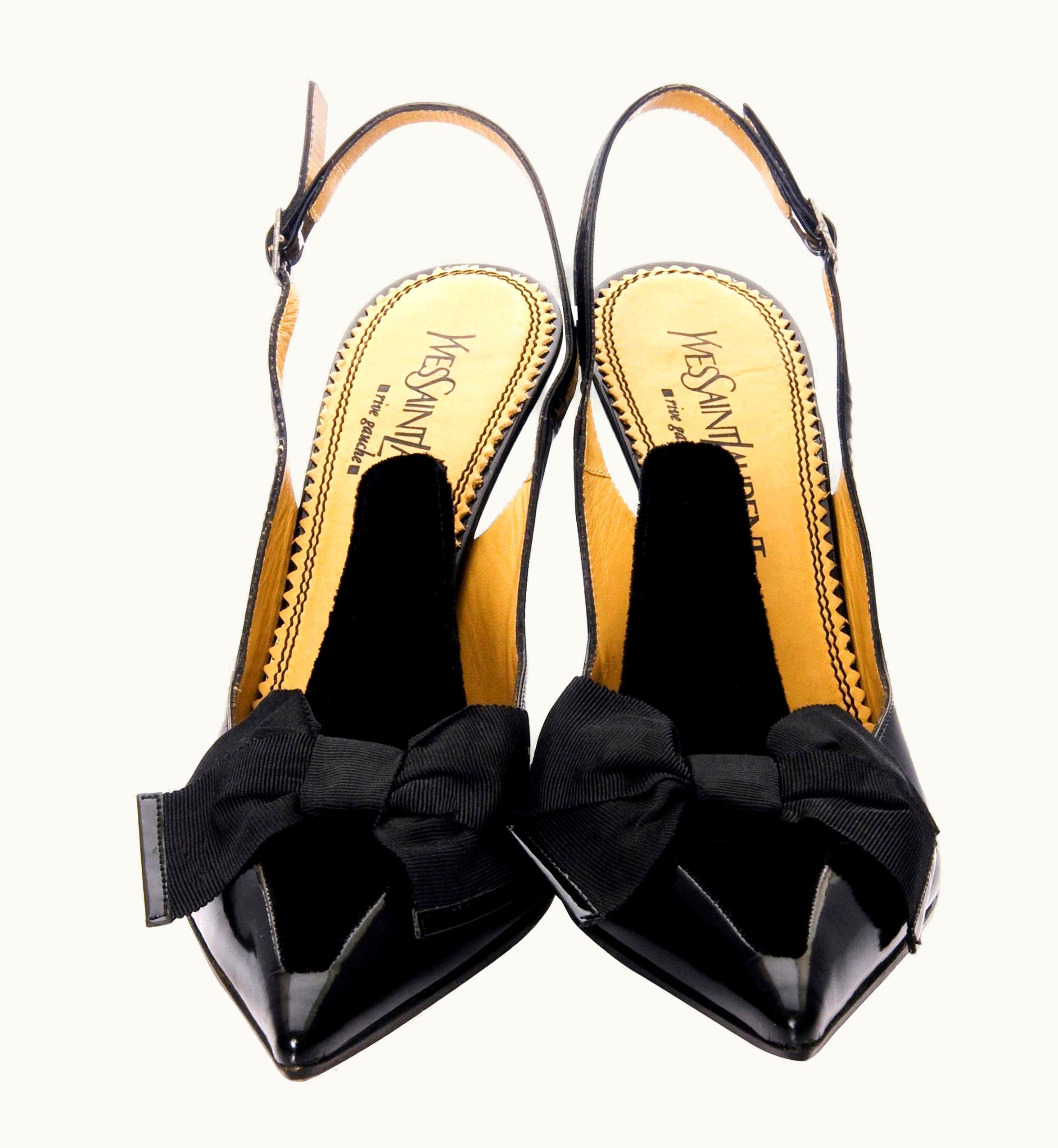 Saint Laurent Tom Ford For Yves Saint Laurent YSL Bow Heels Pumps