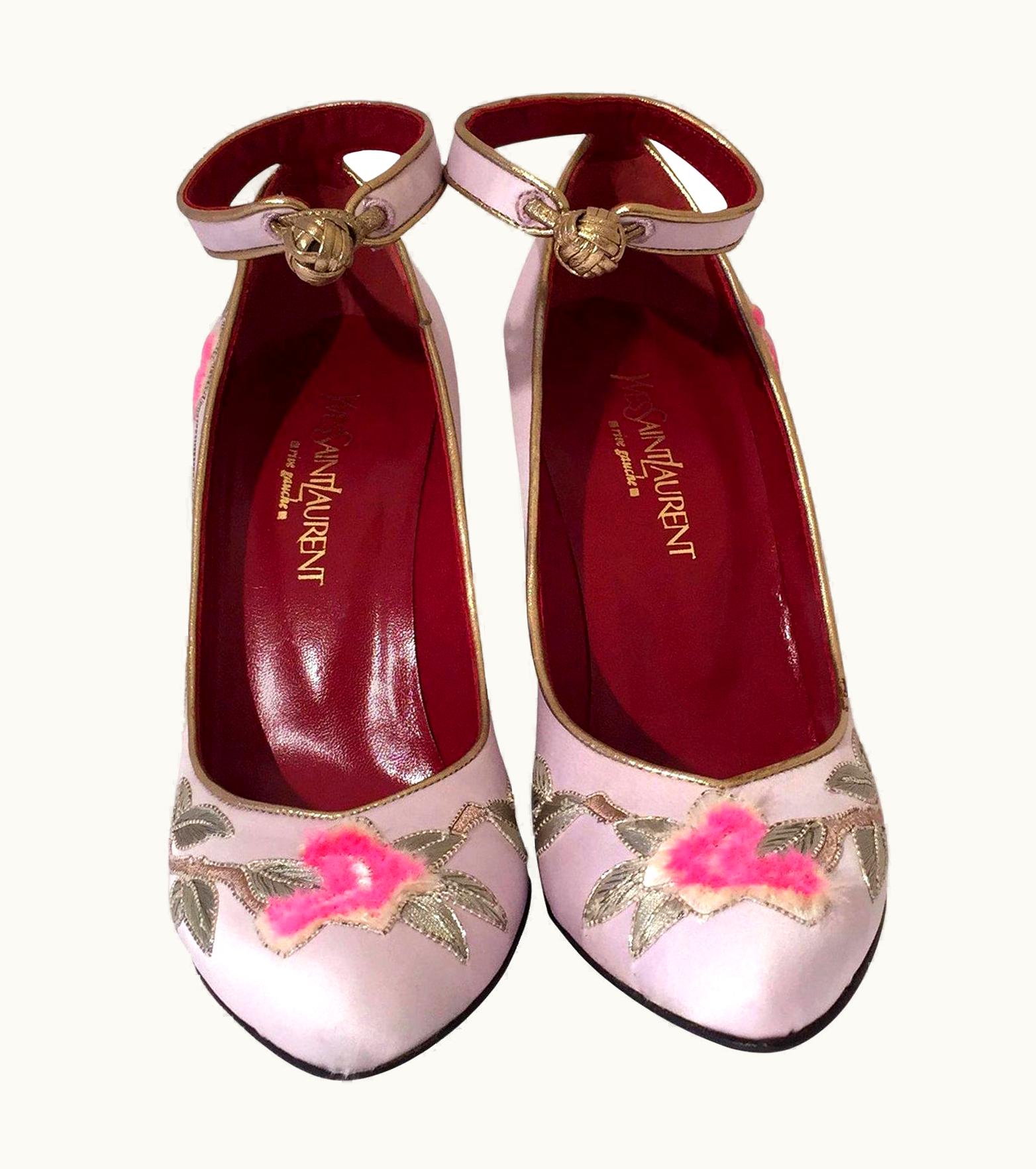 Saint Laurent Tom Ford For Yves Saint Laurent YSL Lotus Heels Final Collection UZ0585957