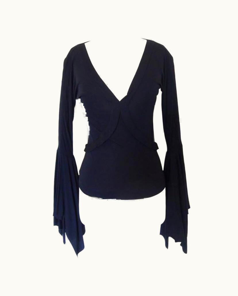 Saint Laurent Vintage Yves Saint Laurent Tom Ford Bell Sleeve Shirt Top