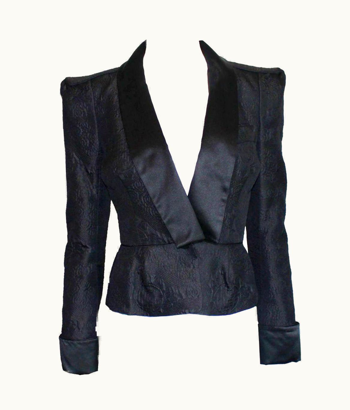 Saint Laurent Yves Saint Laurent By Tom Ford 2004 Chinoiserie Tuxedo Smoking Evening Suit