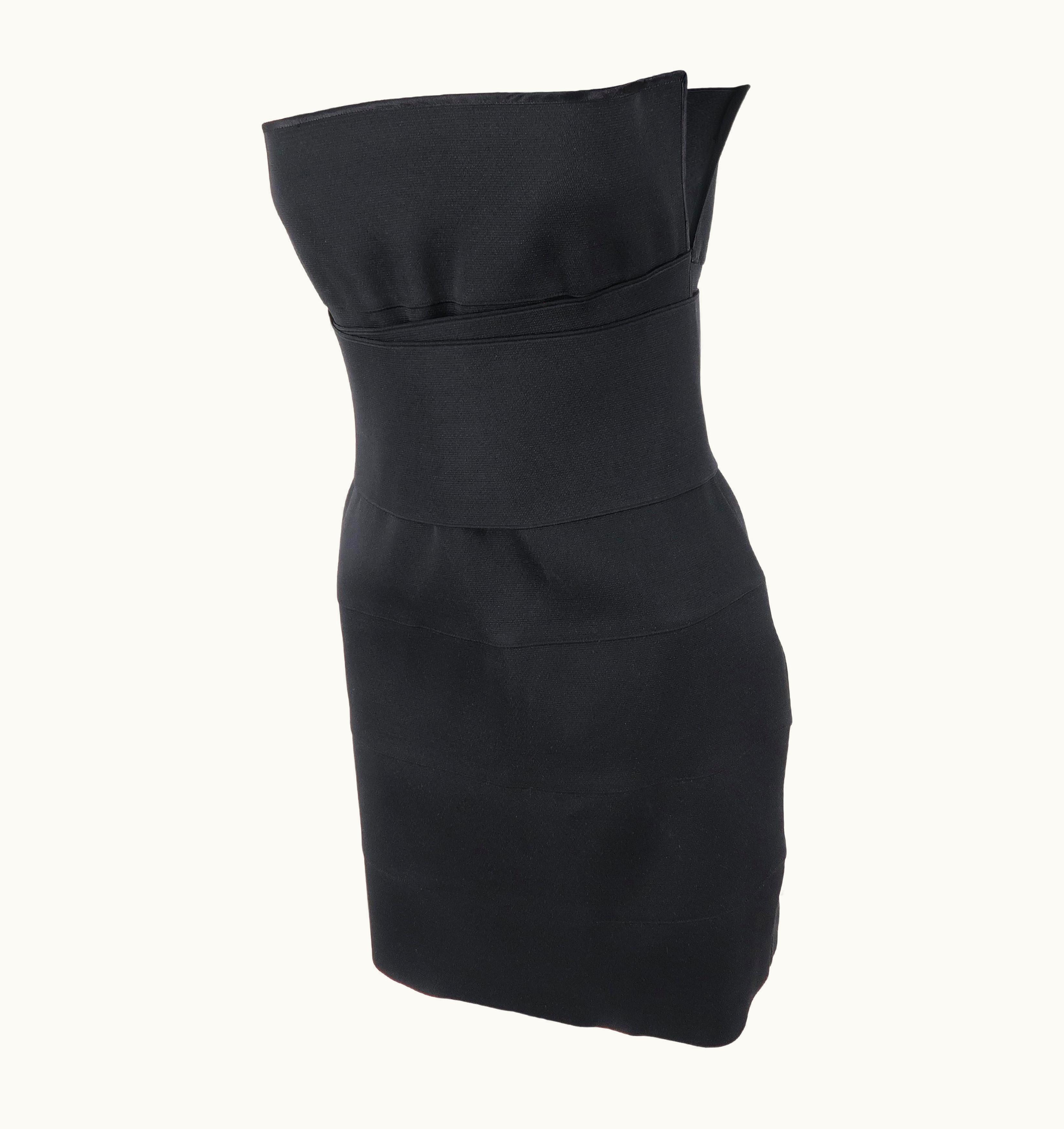 Saint Laurent Yves Saint Laurent By Tom Ford S/S-2001 Strapless Bandage Mini Dress