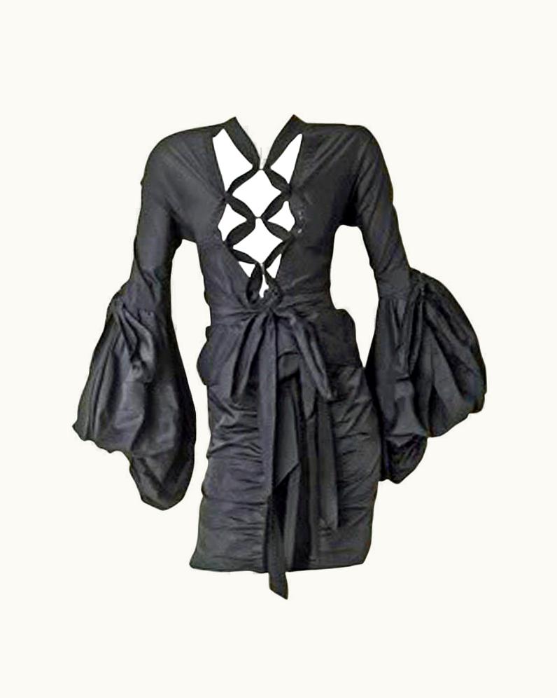 Saint Laurent Yves Saint Laurent By Tom Ford Iconic Lace Up Pirate Blouse