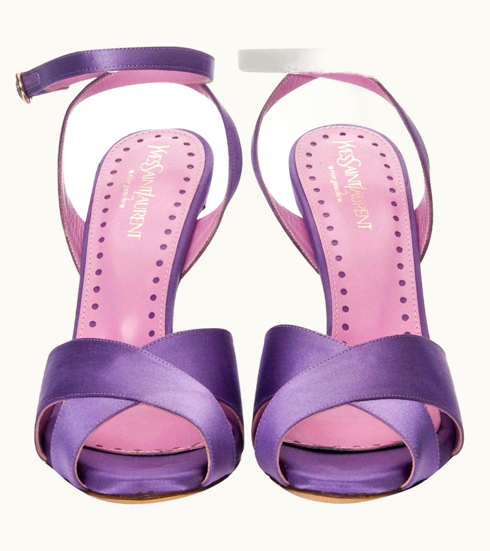 Saint Laurent Tom Ford For YSL Yves Saint Laurent Final Collection Satin Heels UZ0586181