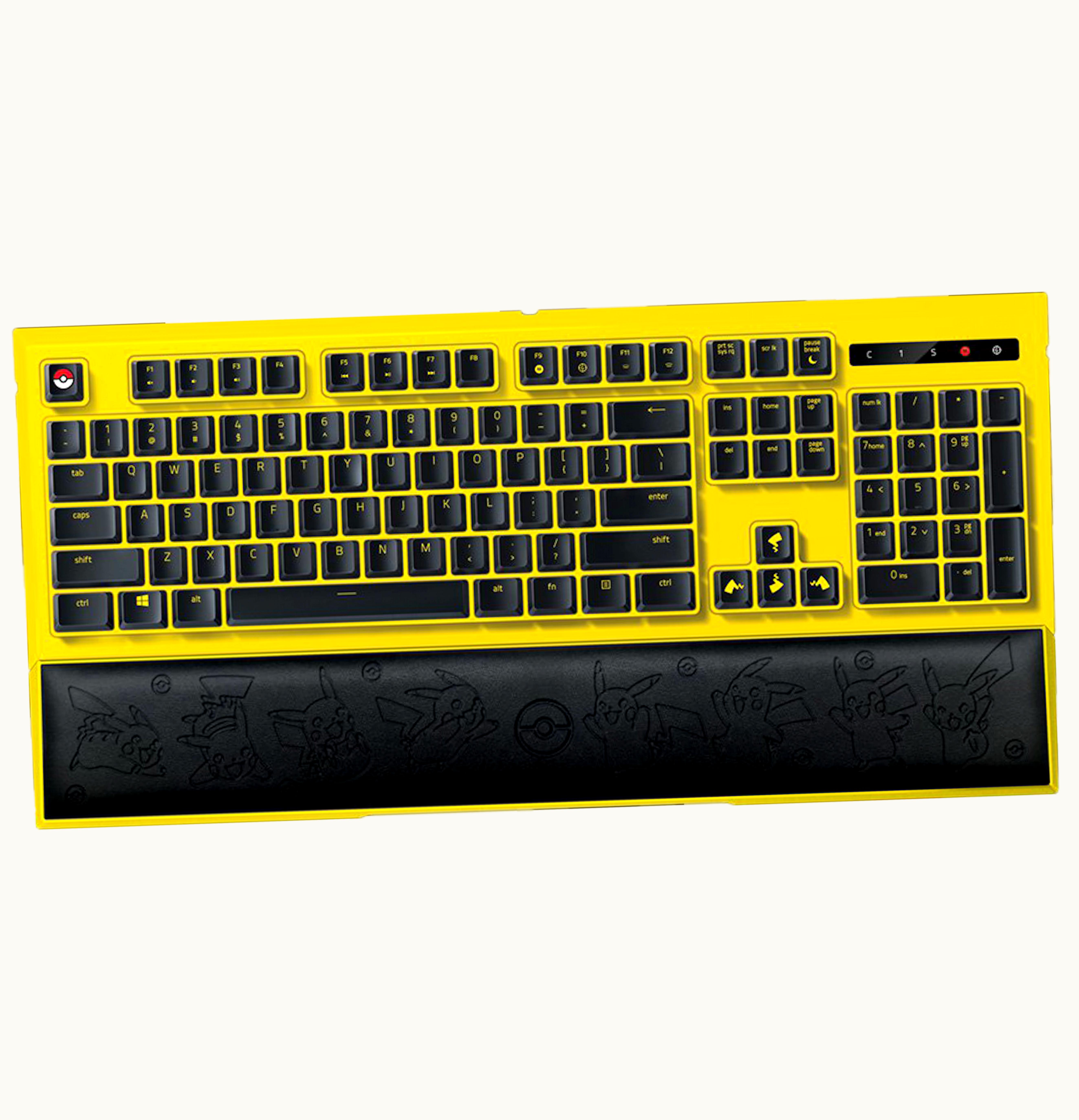 Razer Razer x Pokemon Pikachu Limited Edition Backlit Keyboard RZ03 02043700 R3D1 Yellow