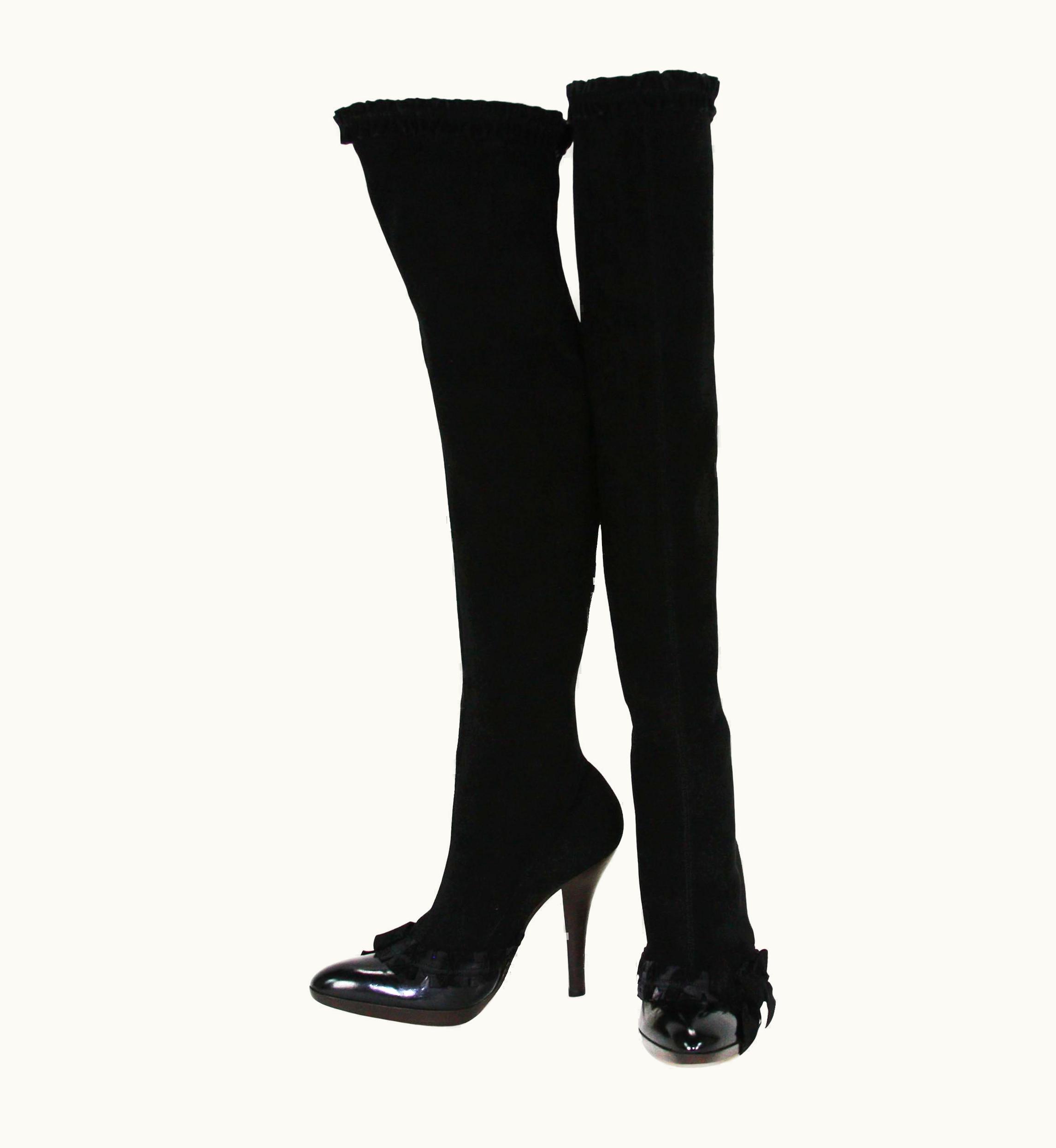 Saint Laurent Tom Ford For Yves Saint Laurent AW 2001 Ad Campaign Over Knee Boots