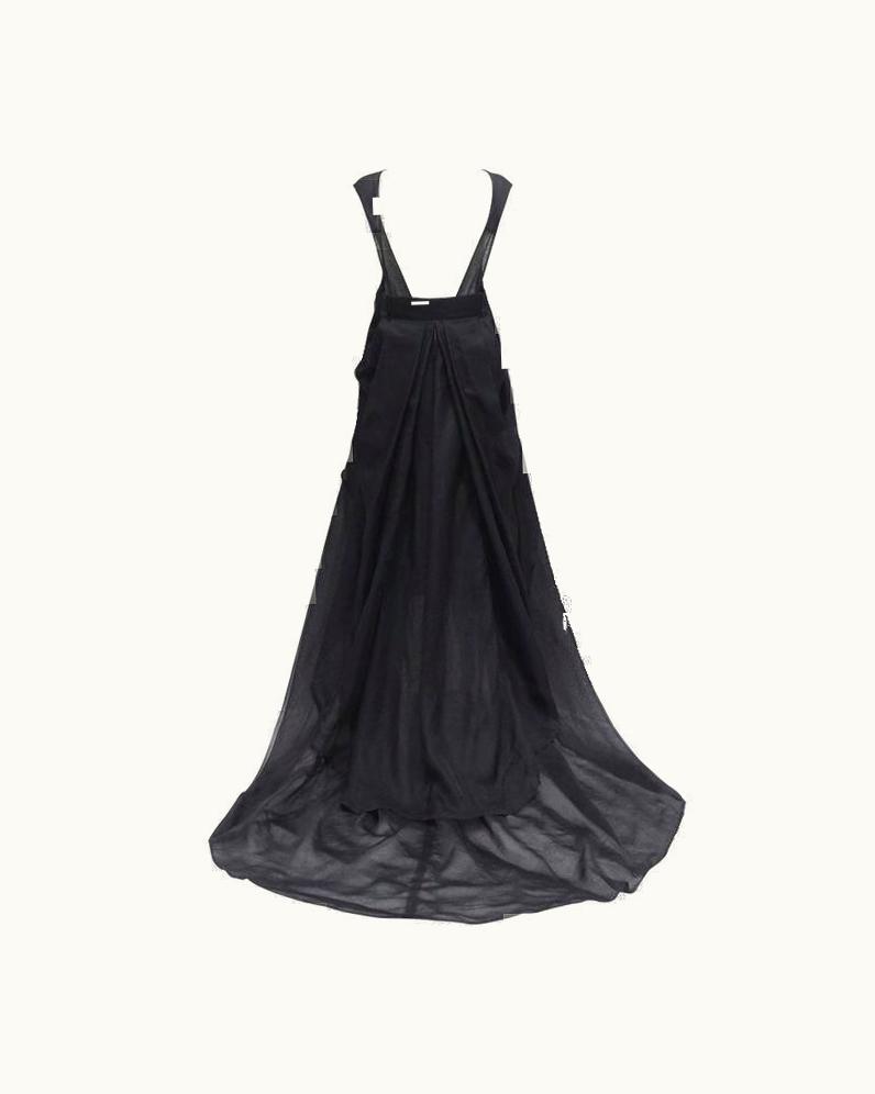 Saint Laurent Yves Saint Laurent By Tom Ford Black Silk Organza Evening Gown, C 2002