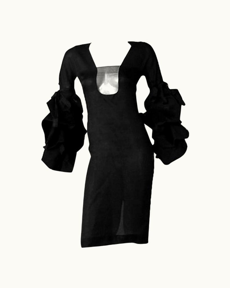 Saint Laurent 2002 YSL Tom Ford Elegantly Erotic Cocktail Dress