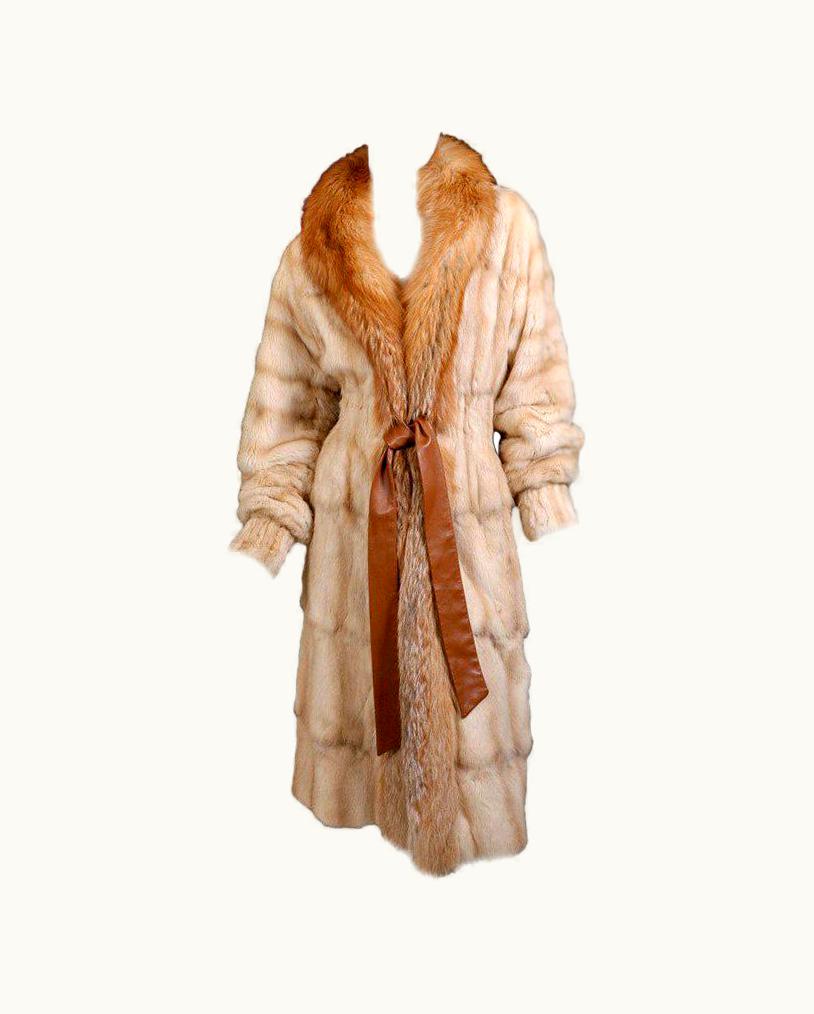 Saint Laurent AW 2003 Tom Ford For Yves Saint Laurent Fur Coat