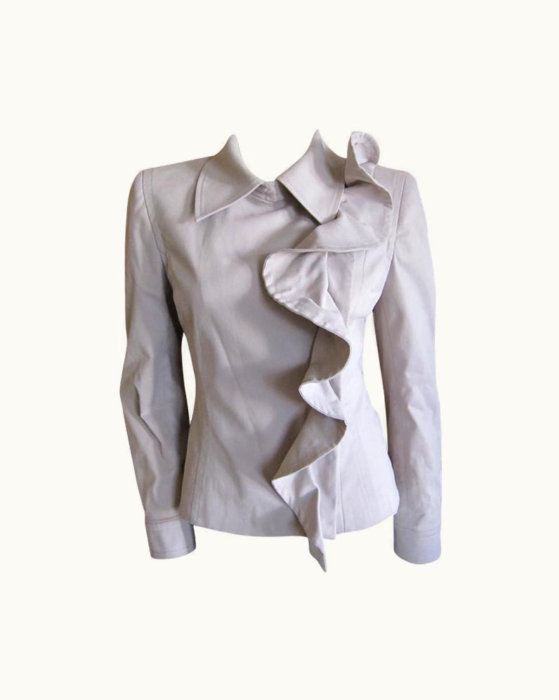 Saint Laurent Yves Saint Laurent By Tom Ford Fall 2003 Ruffled Jacket