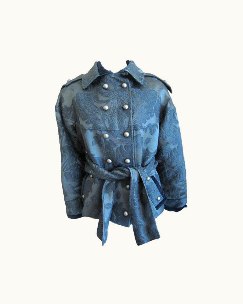 Saint Laurent Tom Ford Yves Saint Laurent '04 Luxurious Mohair Military Jacket