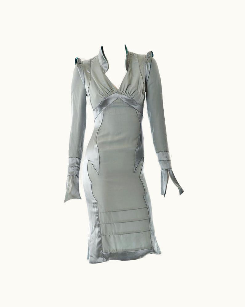 Saint Laurent Yves Saint Laurent By Tom Ford, Fall 2004 Pagoda Dress New/Tags