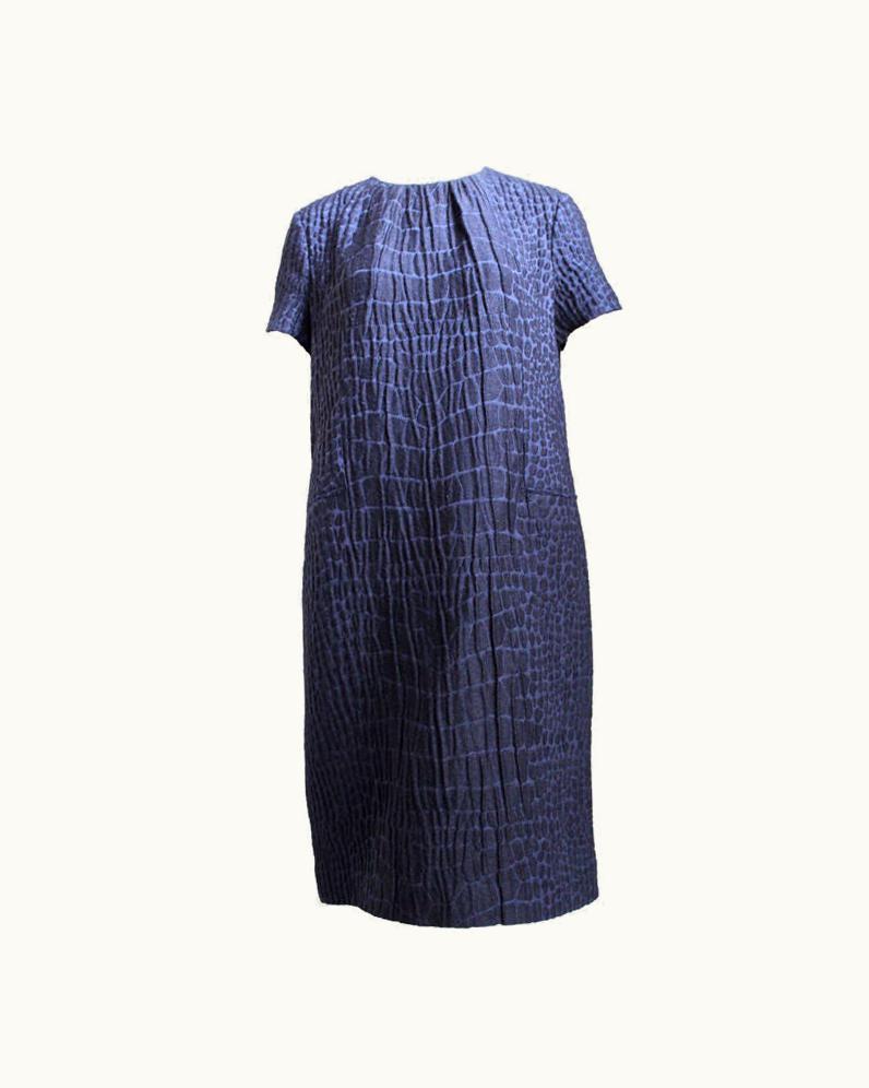 Saint Laurent Yves Saint Laurent Crocodile Textured Dress