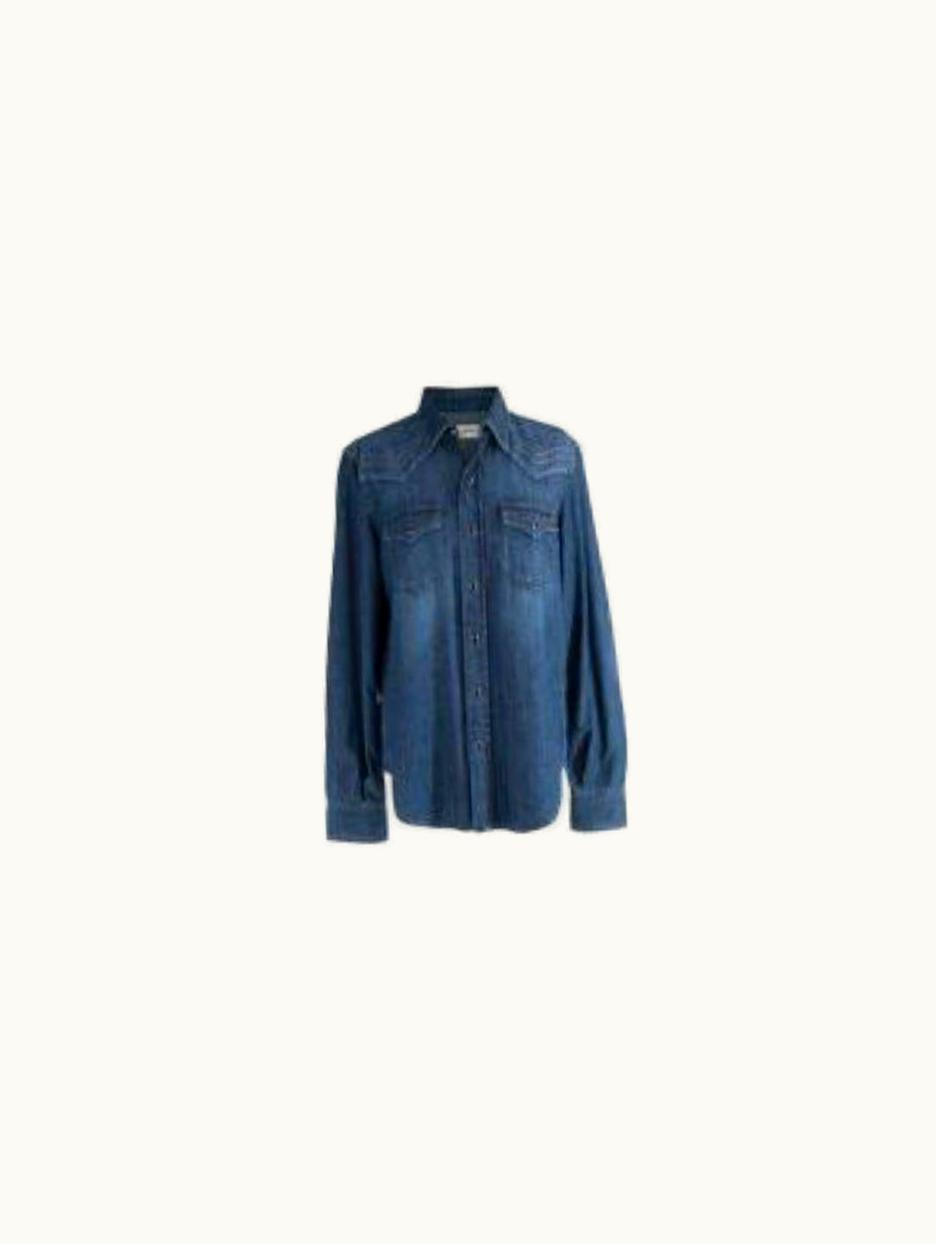Saint Laurent Saint Laurent Denim Western Shirt UZ0586487