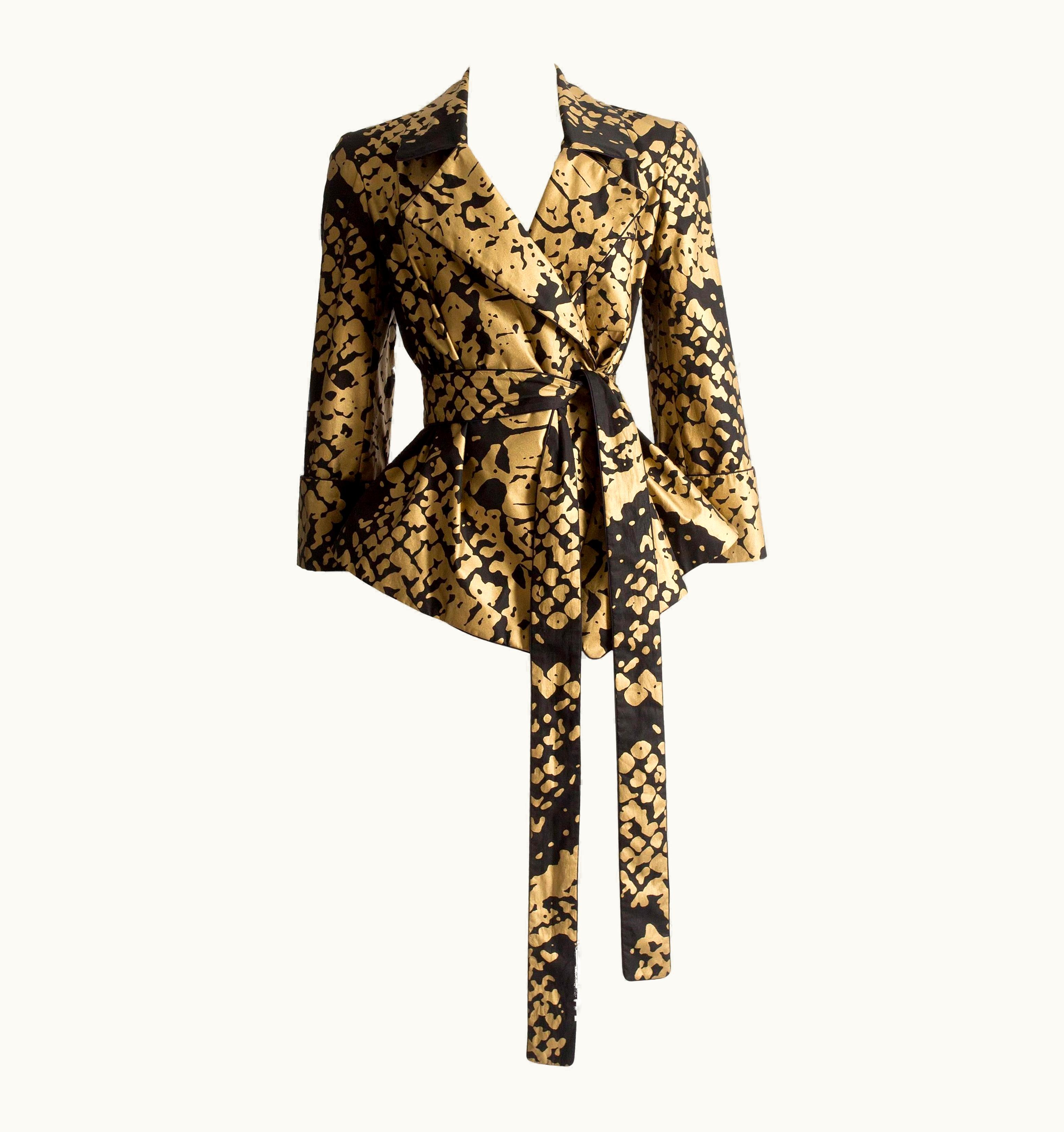 Saint Laurent Yves Saint Laurent By Stefano Pilati Black And Gold Evening Jacket, Circa 2008
