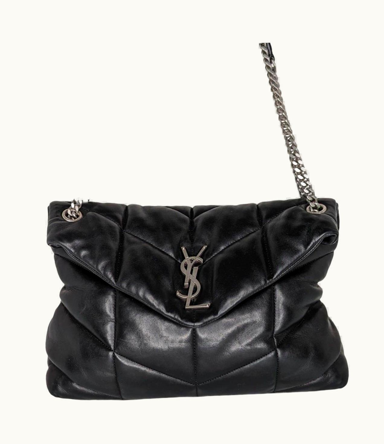Saint Laurent Saint Laurent Loulou Puffer YSL Monogram Flap Shoulder Bag