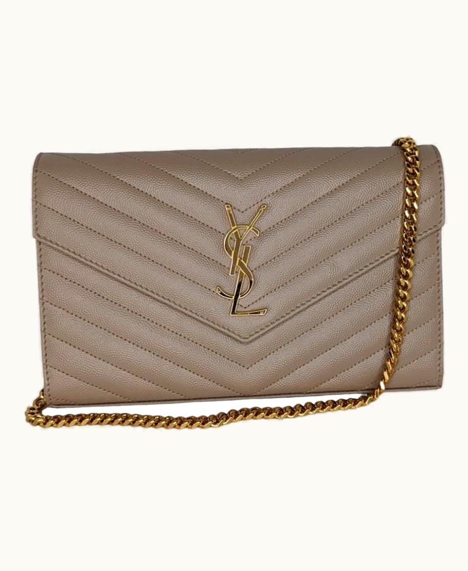 Saint Laurent YSL Saint Laurent Cassandre Matelassé Wallet On Chain