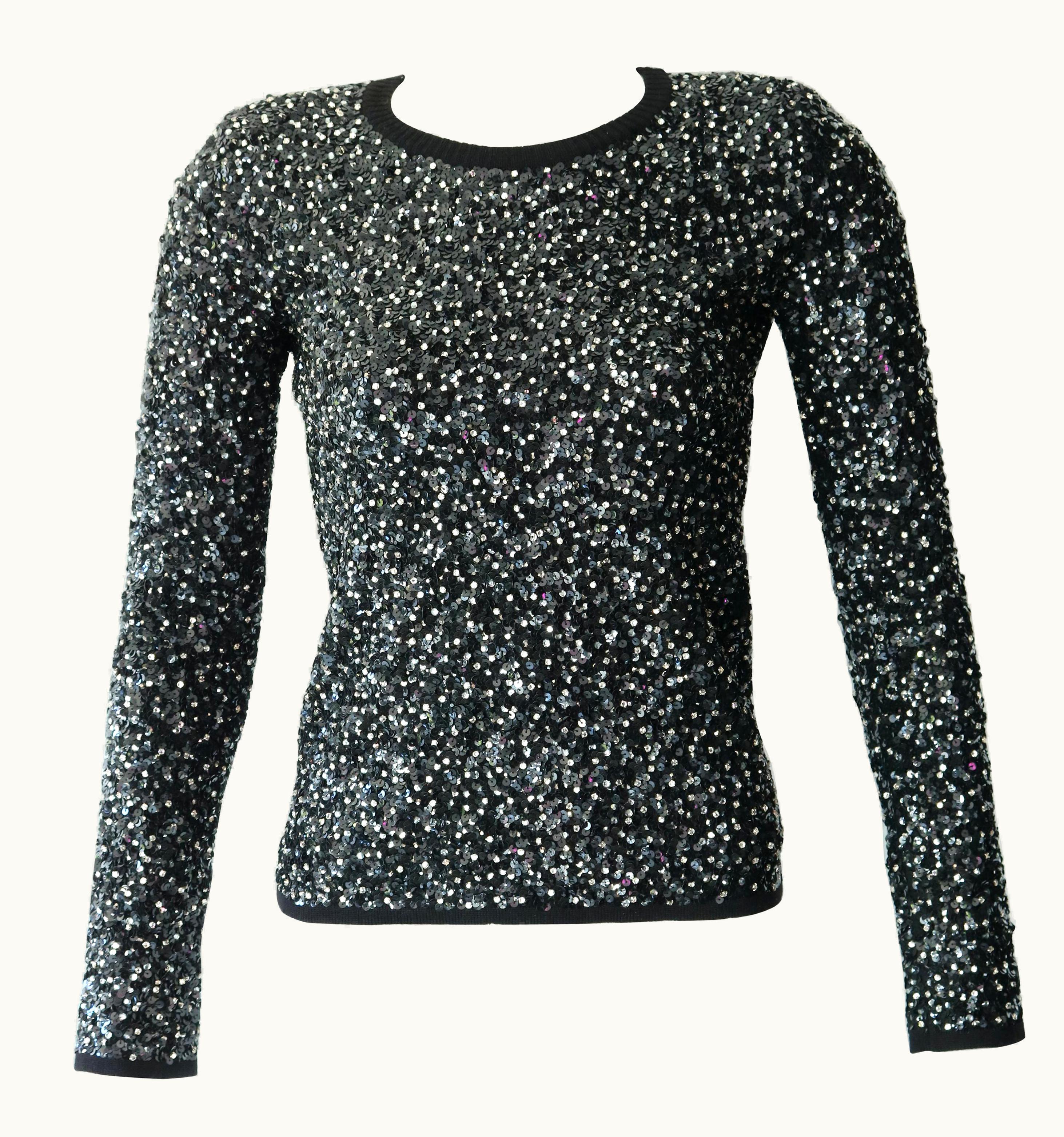 Saint Laurent Saint Laurent Beaded Sweater Nwt