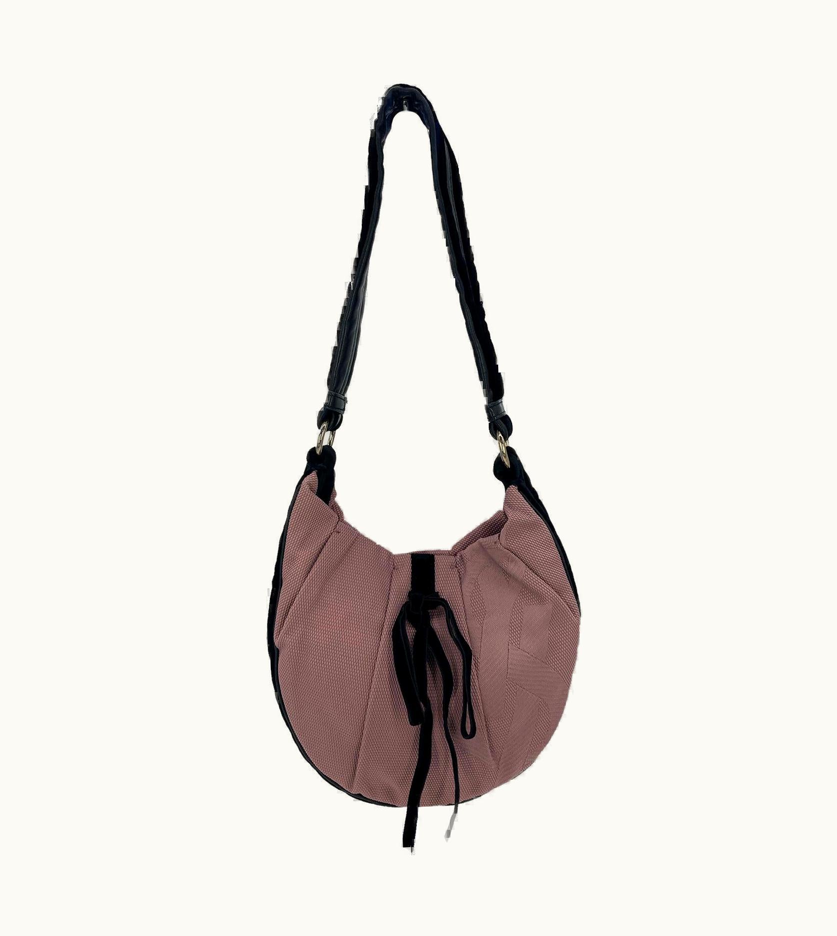 Saint Laurent Yves Saint Laurent Mauve Canvas Rive Gauche Shoulder Bag