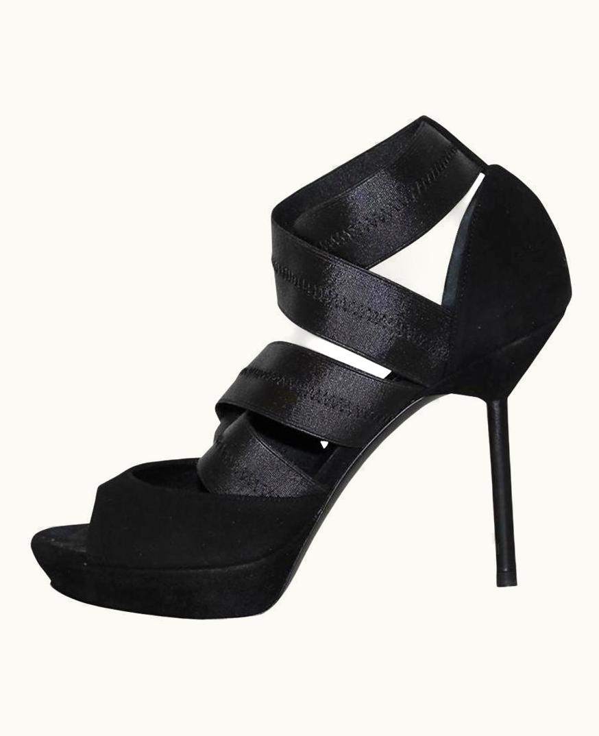 Saint Laurent Yves Saint Laurent Suede Sandal 1/2