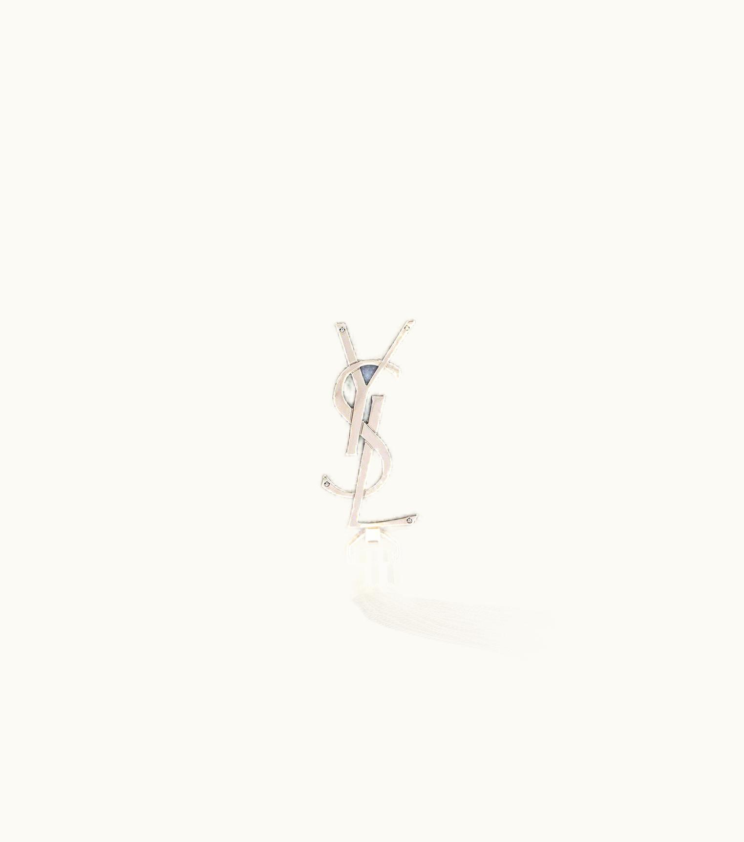 Saint Laurent Saint Laurent Blue Electric Calfskin Leather Kate Chain Wallet With Tassel