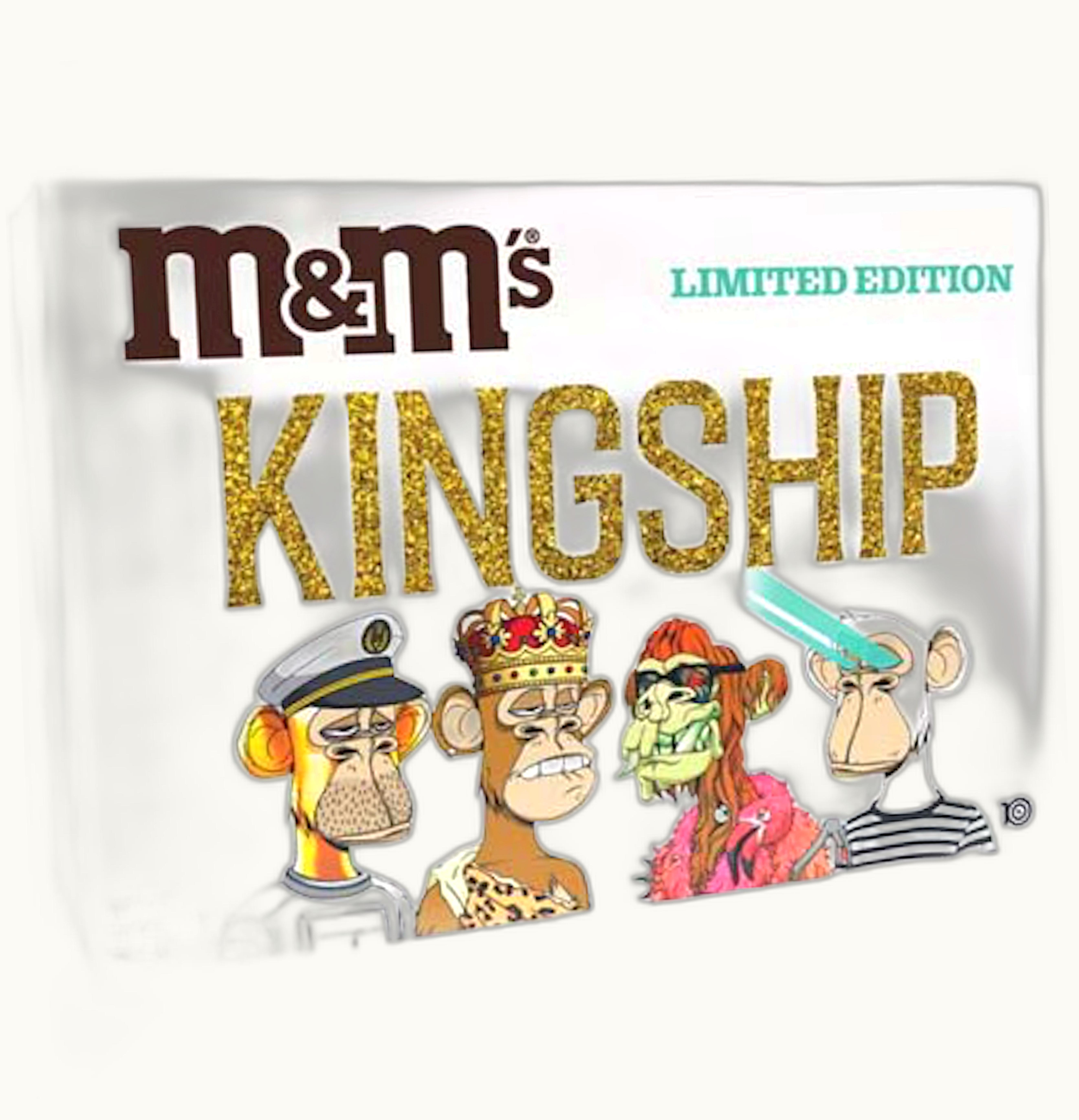 M&M's MMs x Kingship x BAYC Limited Edition Gift Box Edition of 100 Not Fit For Human Consumption Gold