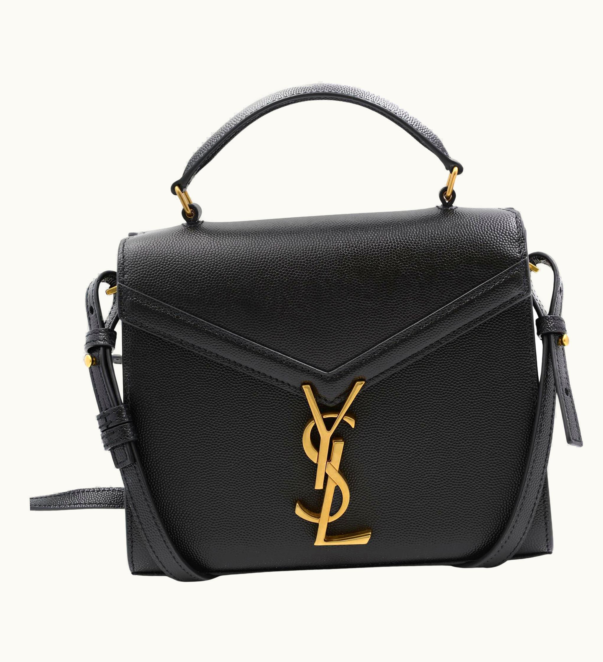 Saint Laurent Saint Laurent Cassandra Mini Top Handle Bag Grain De Poudre Embossed Leather