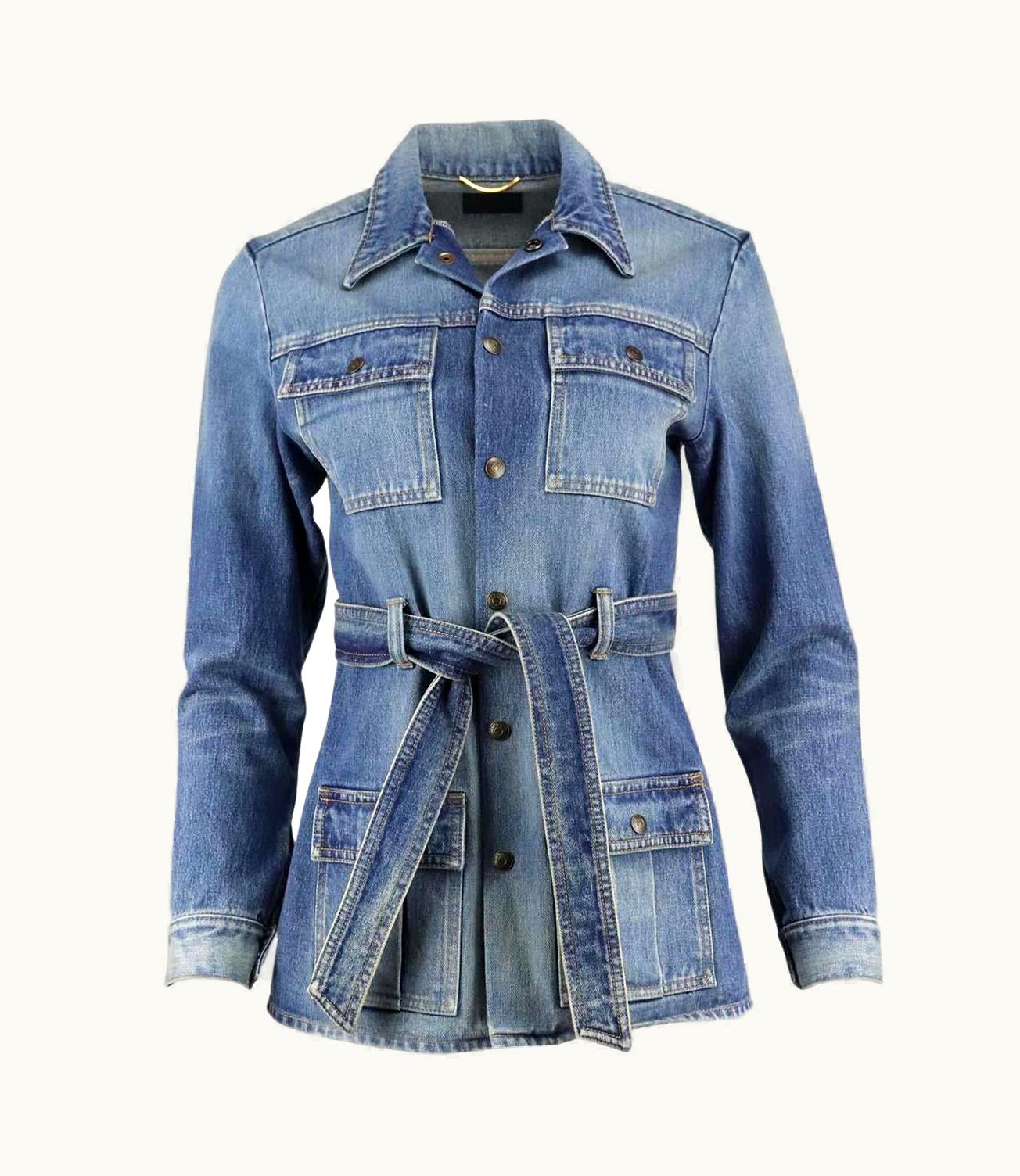 Saint Laurent Saint Laurent Belted Denim Jacket Medium