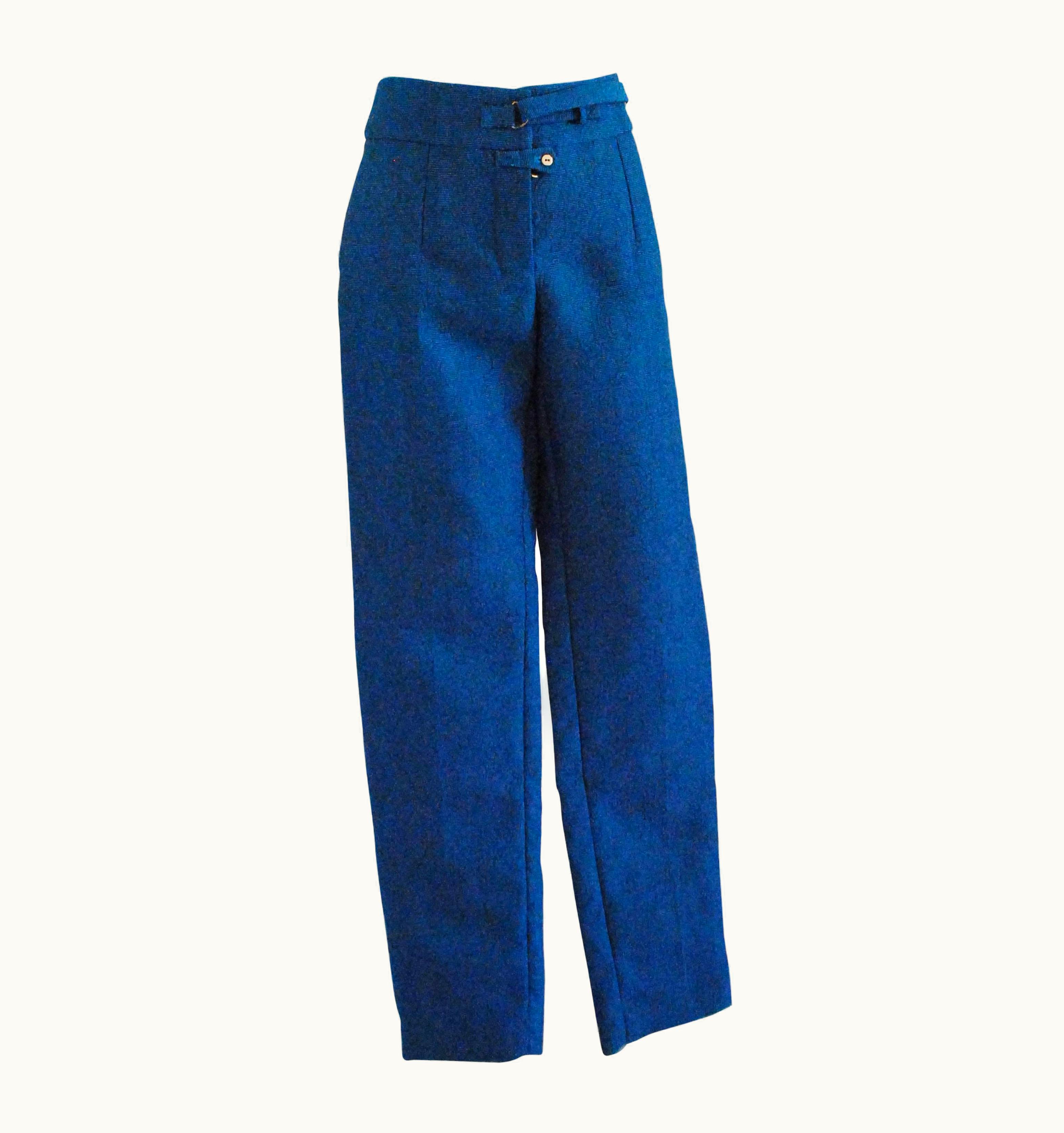 Saint Laurent 2012 Yves Saint Laurent Blu Pants Nwot