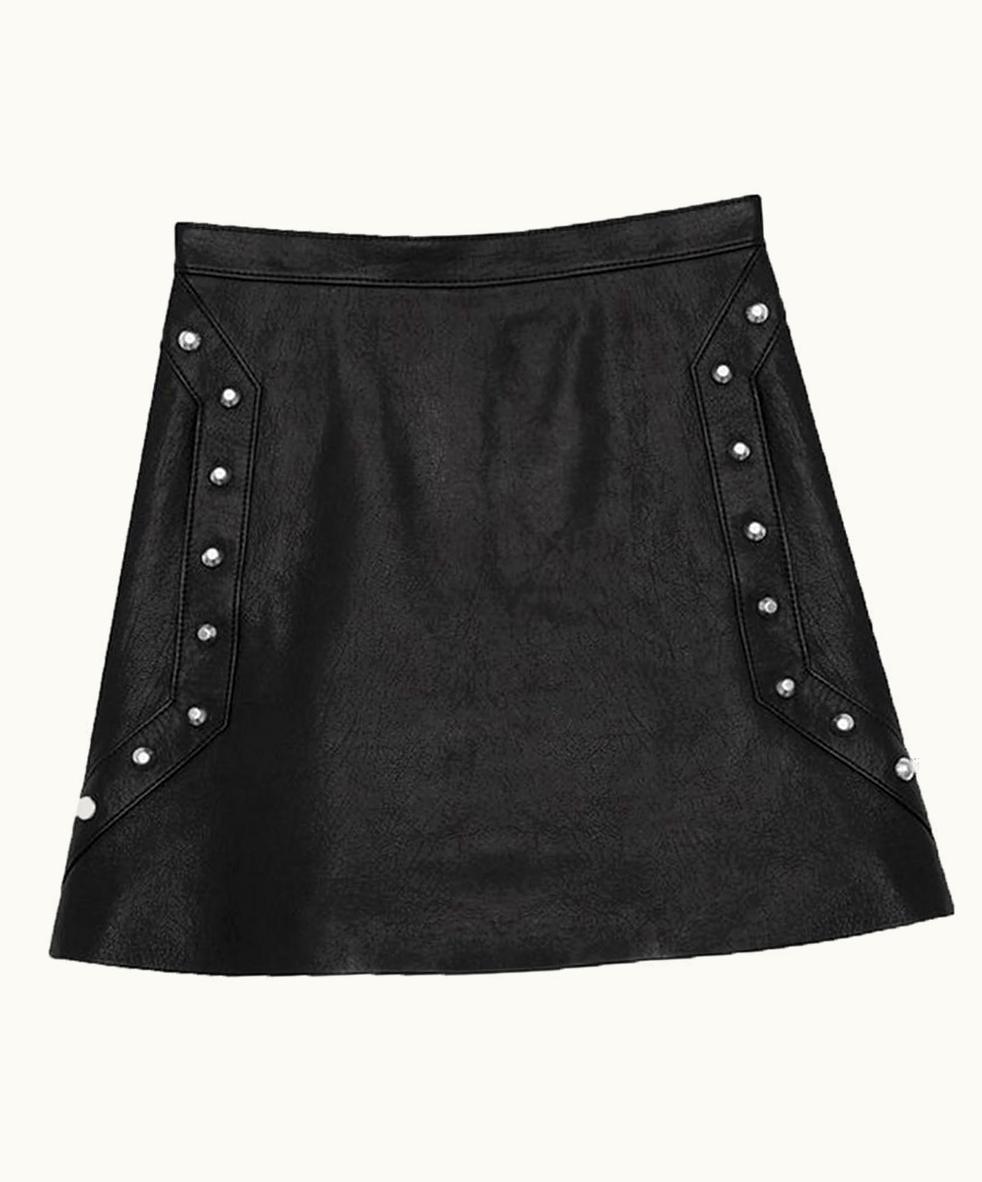 Saint Laurent Saint Laurent Studded Leather Mini Skirt