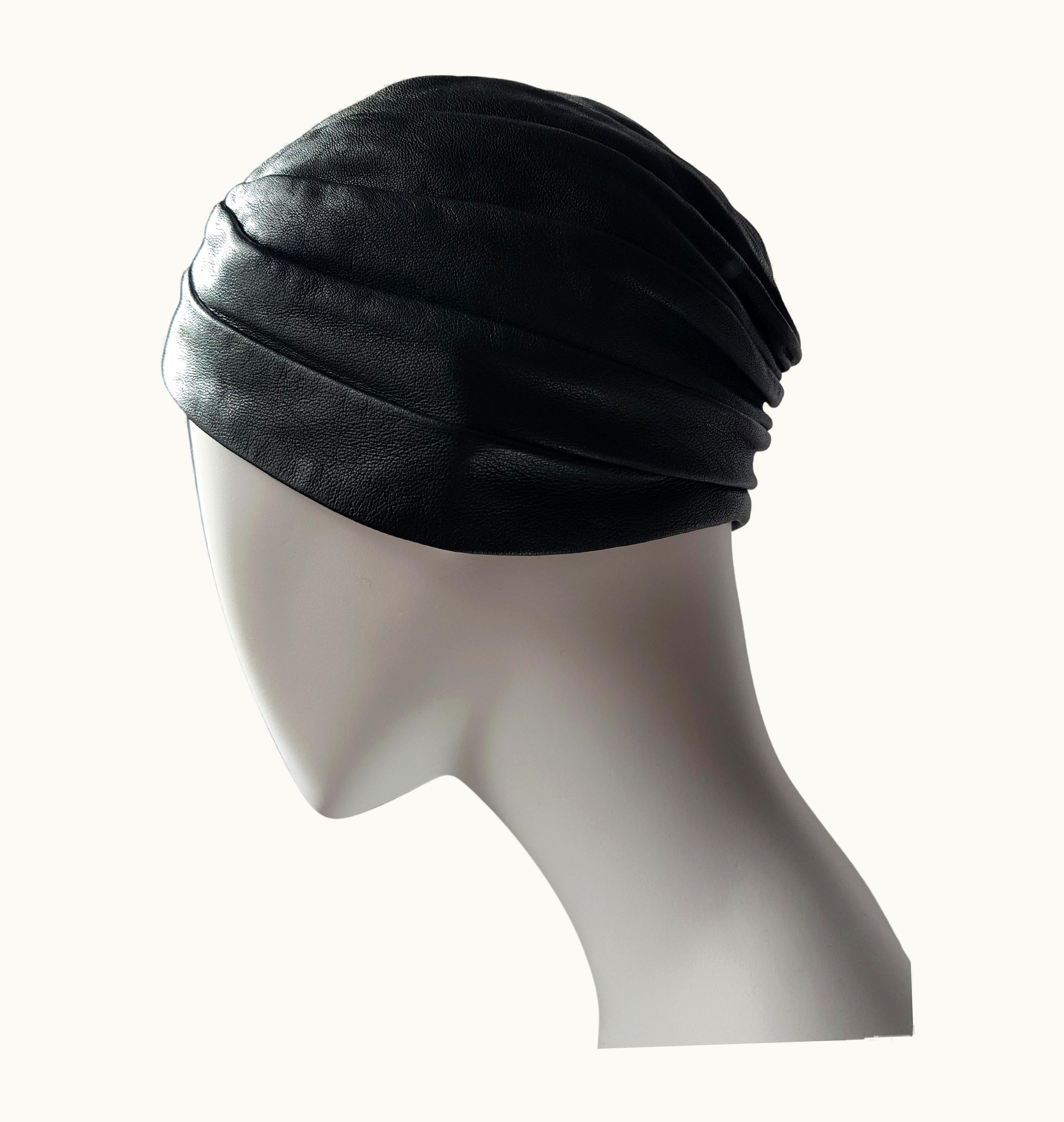 Saint Laurent Saint Laurent S/S 2015 Leather Turban