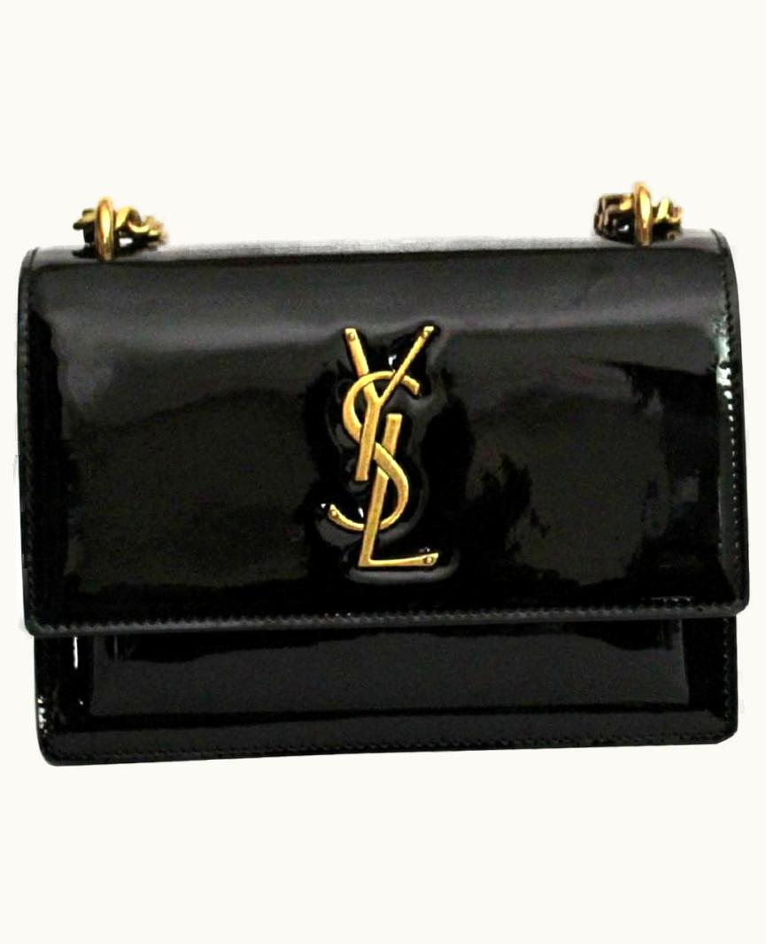 Saint Laurent 2018 Saint Laurent Black Leather Sunset Bag