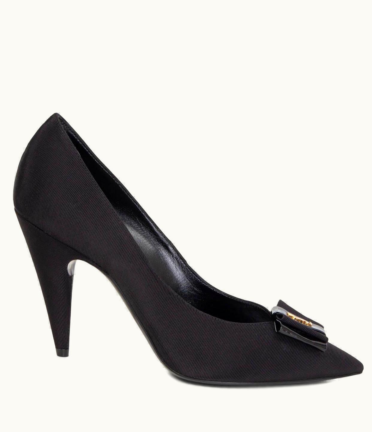 Saint Laurent Saint Laurent Black Grosgrain 2020 Anais Bow Pumps Shoes