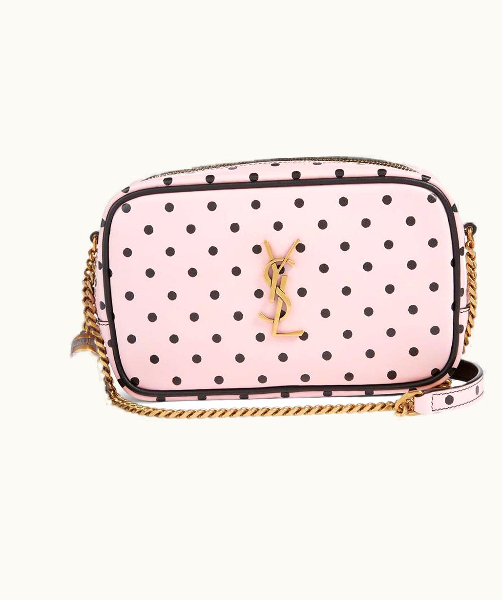 Saint Laurent Saint Laurent Mini Lou YSL Monogram Leather Camera Bag In Polka Dot 2022