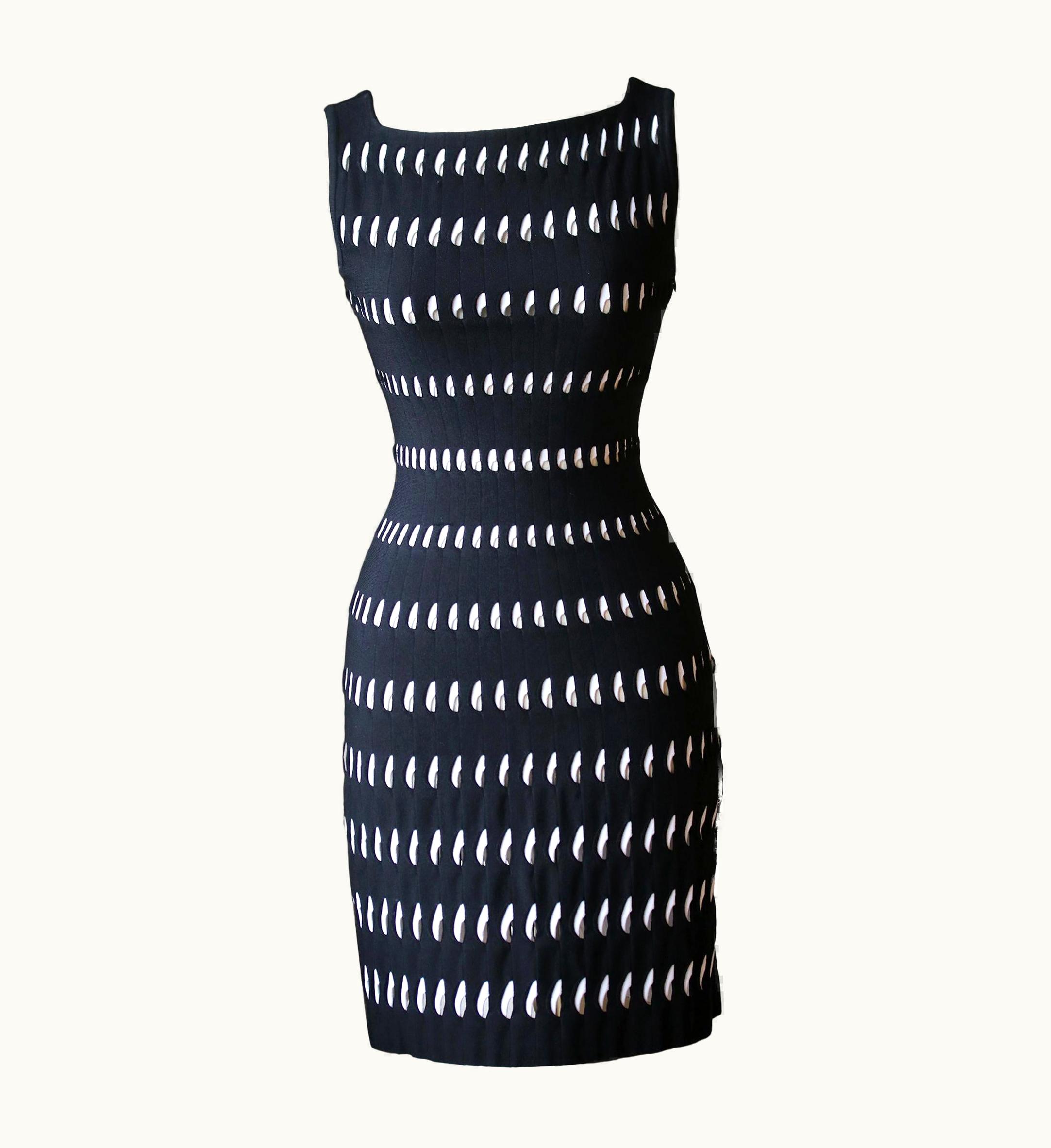 Alaia Azzedine Alaïa Perforated Mini Dress